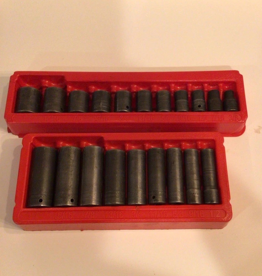 Snap On Deep And Shallow SAE socket Sets 309simya And 311imya