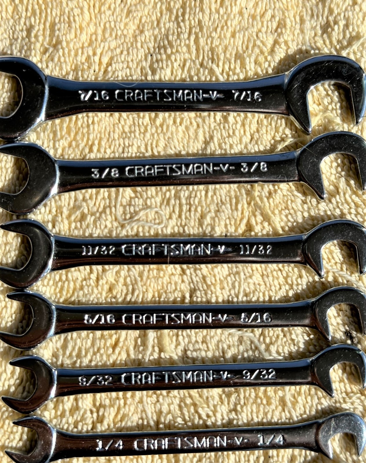 VINTAGE CRAFTSMAN 8 PC «SUPER TUFF» IGNITION WRENCH SET NO. 9-4306 — L@@K NICE
