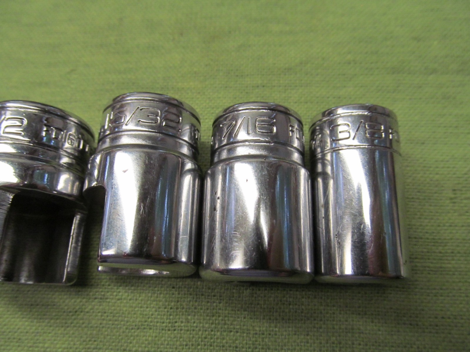 11pc Snap-on 3/8″ drive Weatherhead Socket Set – 3/8″ thru 25/32″ – USA