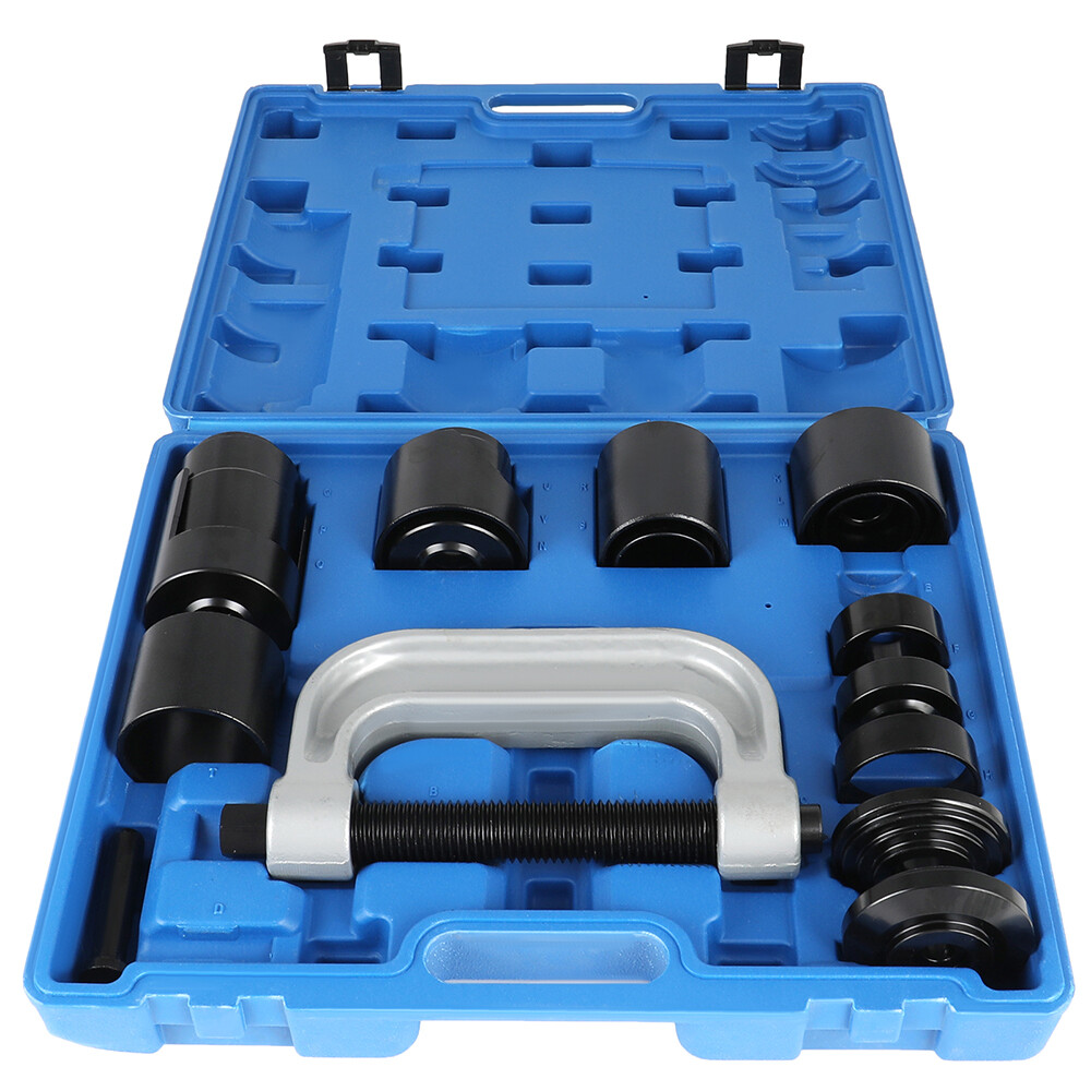 21Pcs Auto Repair Service Removal Ball Joint Press Tool Master Adapter Kit 2&4WD