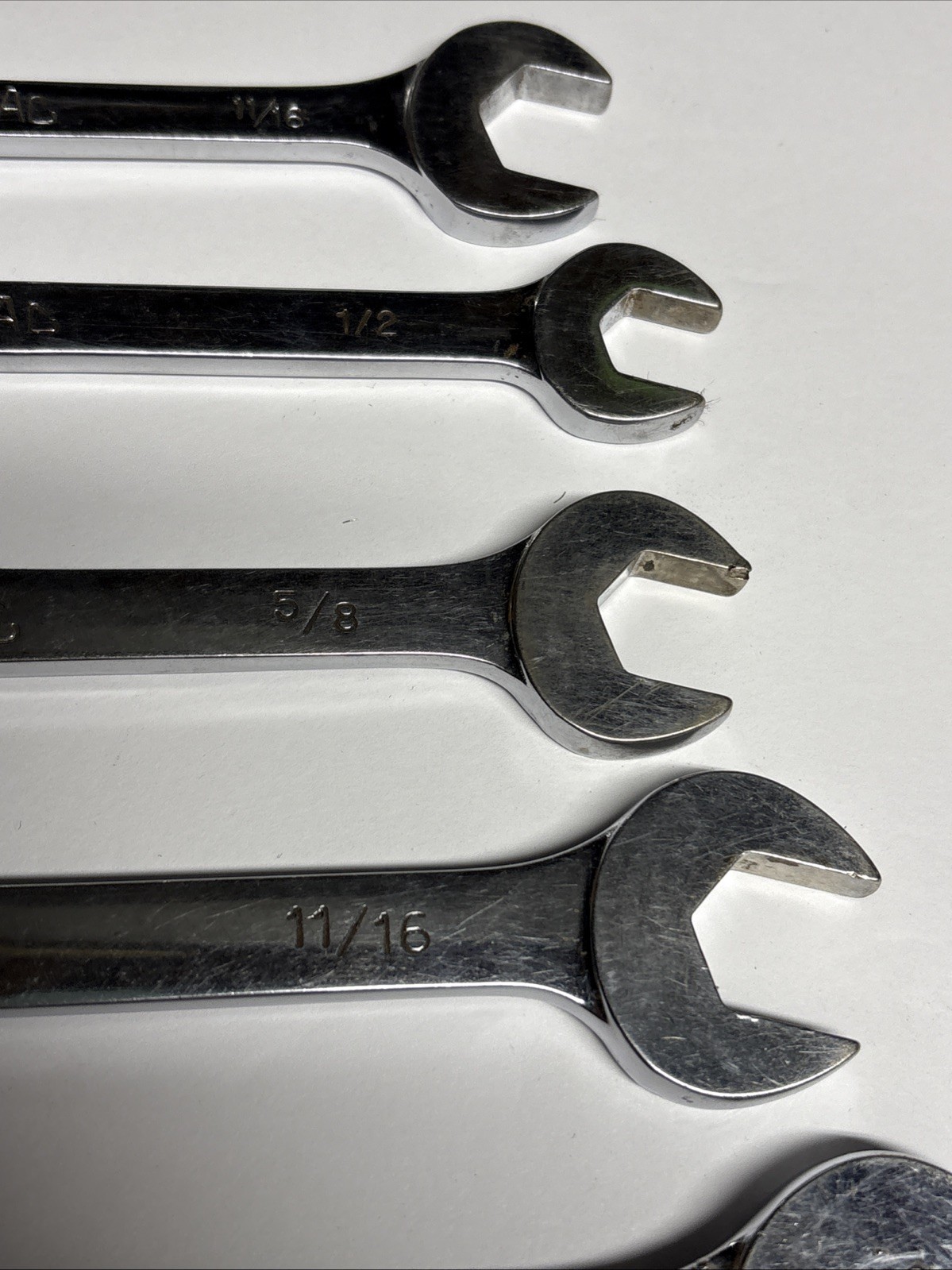 MAC Tools Combination Wrenches CH26, CH22, CH20, CL162 & DA22 USA Lot Of 5
