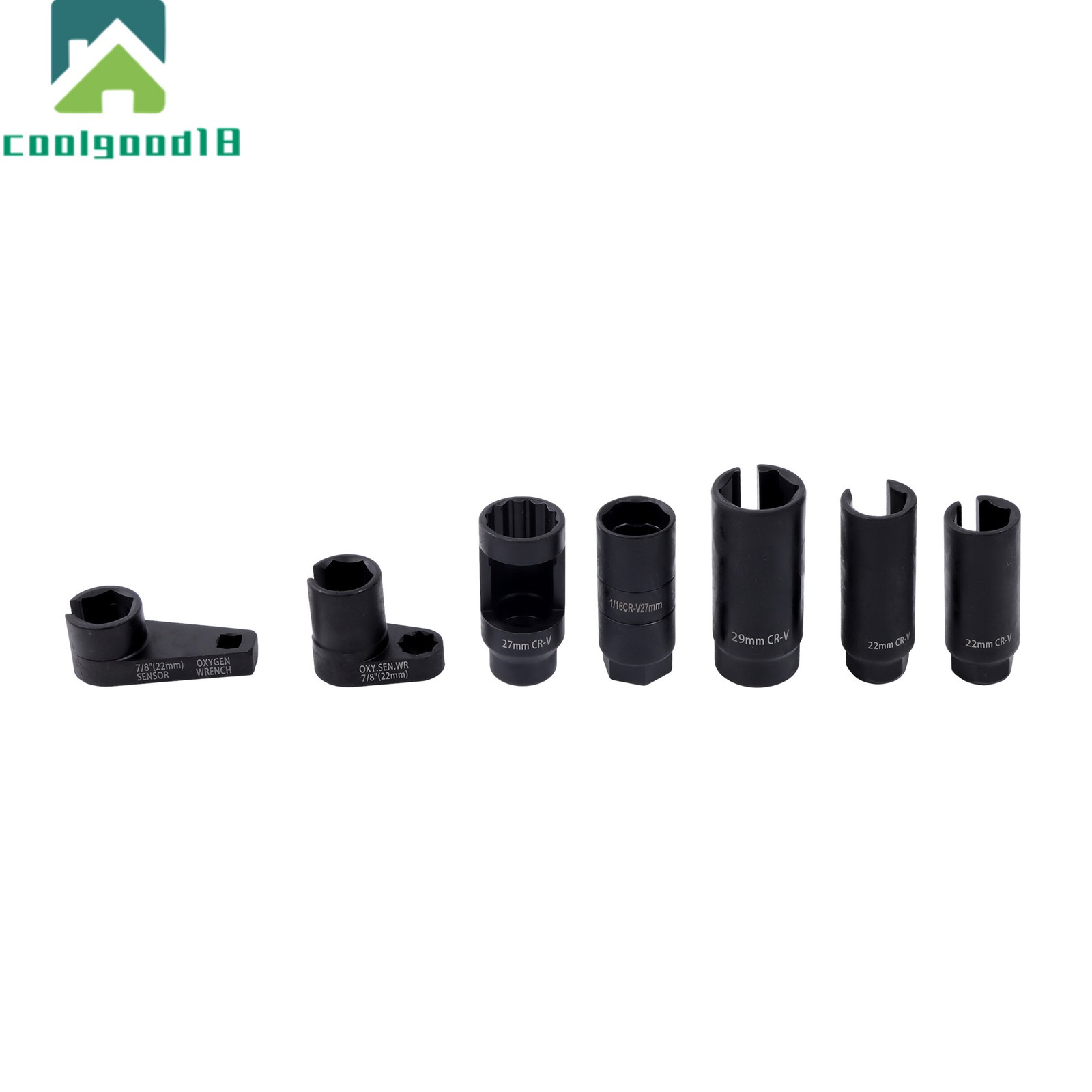 7Pcs Set Oxygen Sensor Socket Automotive Sensor Auto Tool Set Sensor Socket