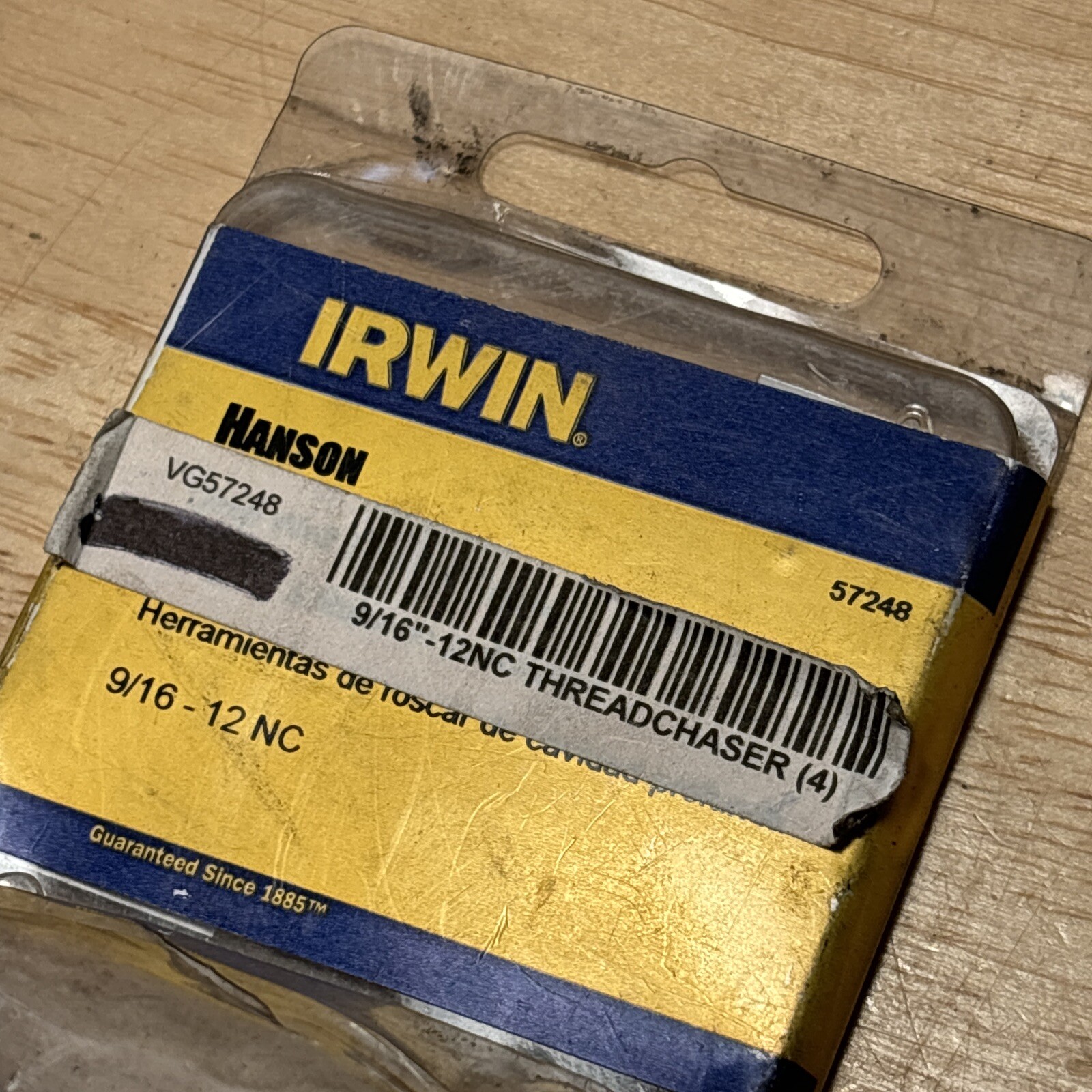 Irwin Hanson 9/16″ Deep Well Thread Chaser 57248 12 NC NEW OPEN BOX