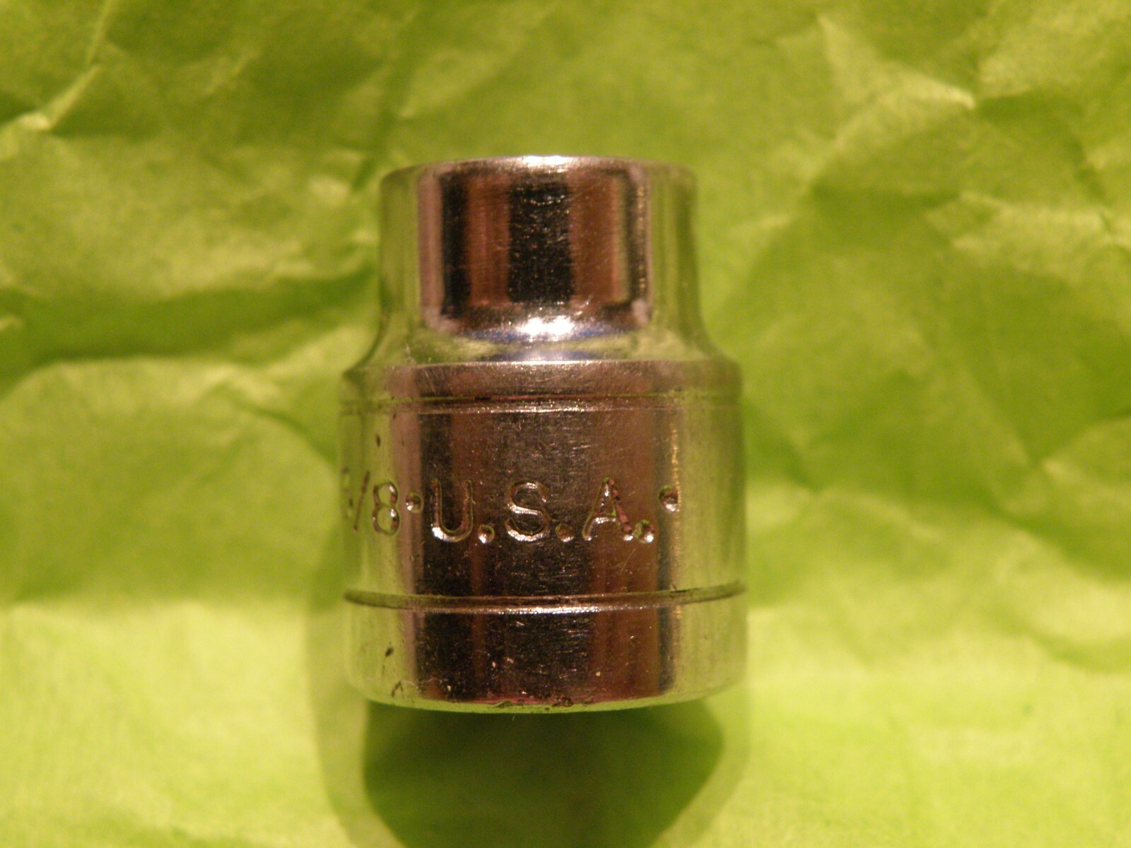S-K 3/8″ Drive, 6 Point, 3/8″ Shallow Socket. 45112 Used Very Good Condition USA