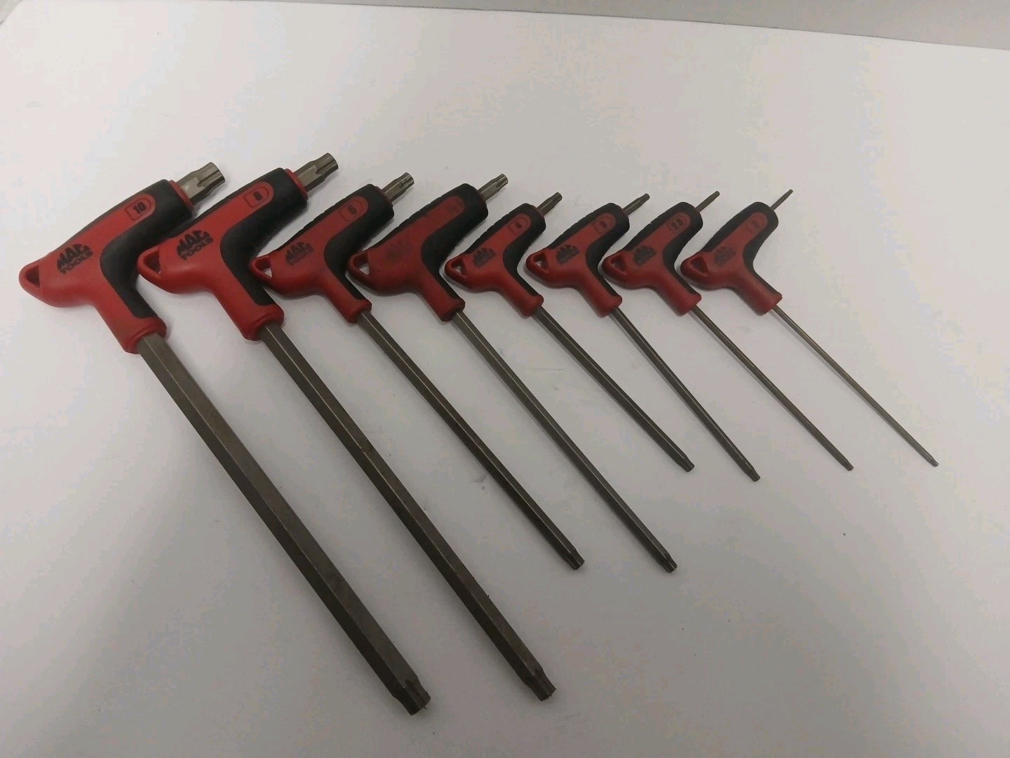 MAC TOOLS 8 PC T-Handle RBRT Metric HEX Allen Extraction Set HKTMMRBRT