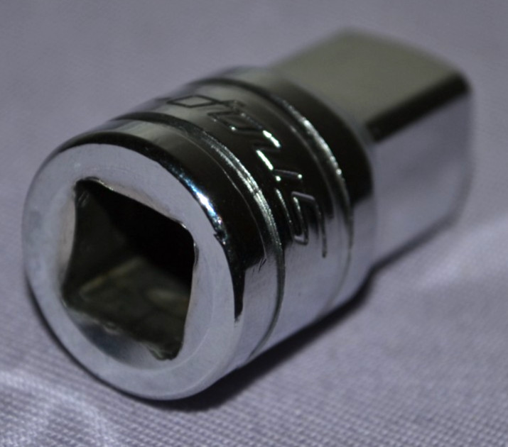 Genuine Snap-On A2A 3/8″ to 1/2″ Drive Chrome Socket Adapter USA — Excellent