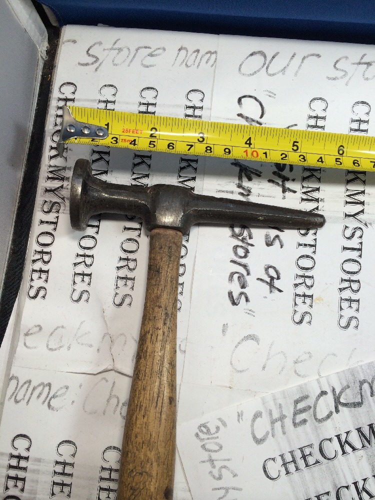 Vntg 4 HAMMERS Wooden Handle