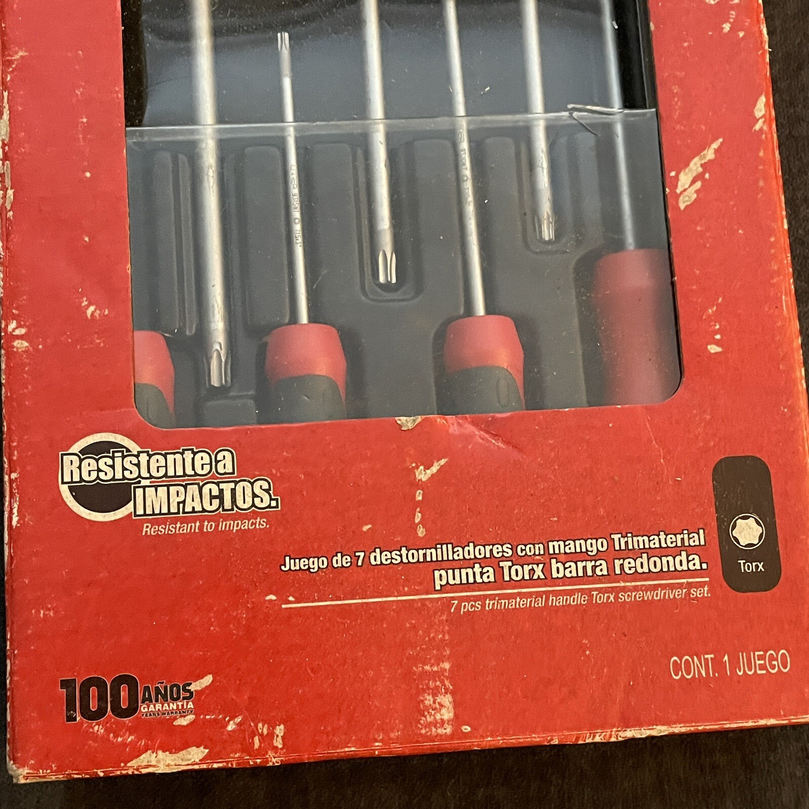 URREA JDTT7 – 7 Pieces Trimaterial Handle TORX Screwdrivers Set in Tray