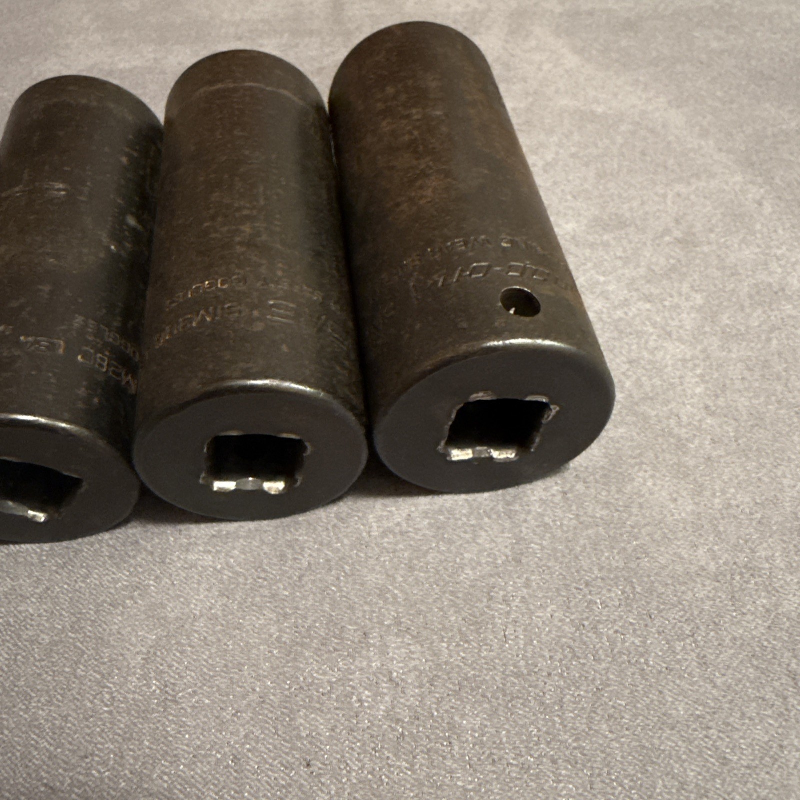 Snap-on 9 Pc 1/2″ Dr SAE Deep Impact Socket Set 1/2″ – 1″ 6Pt 309SIMYA