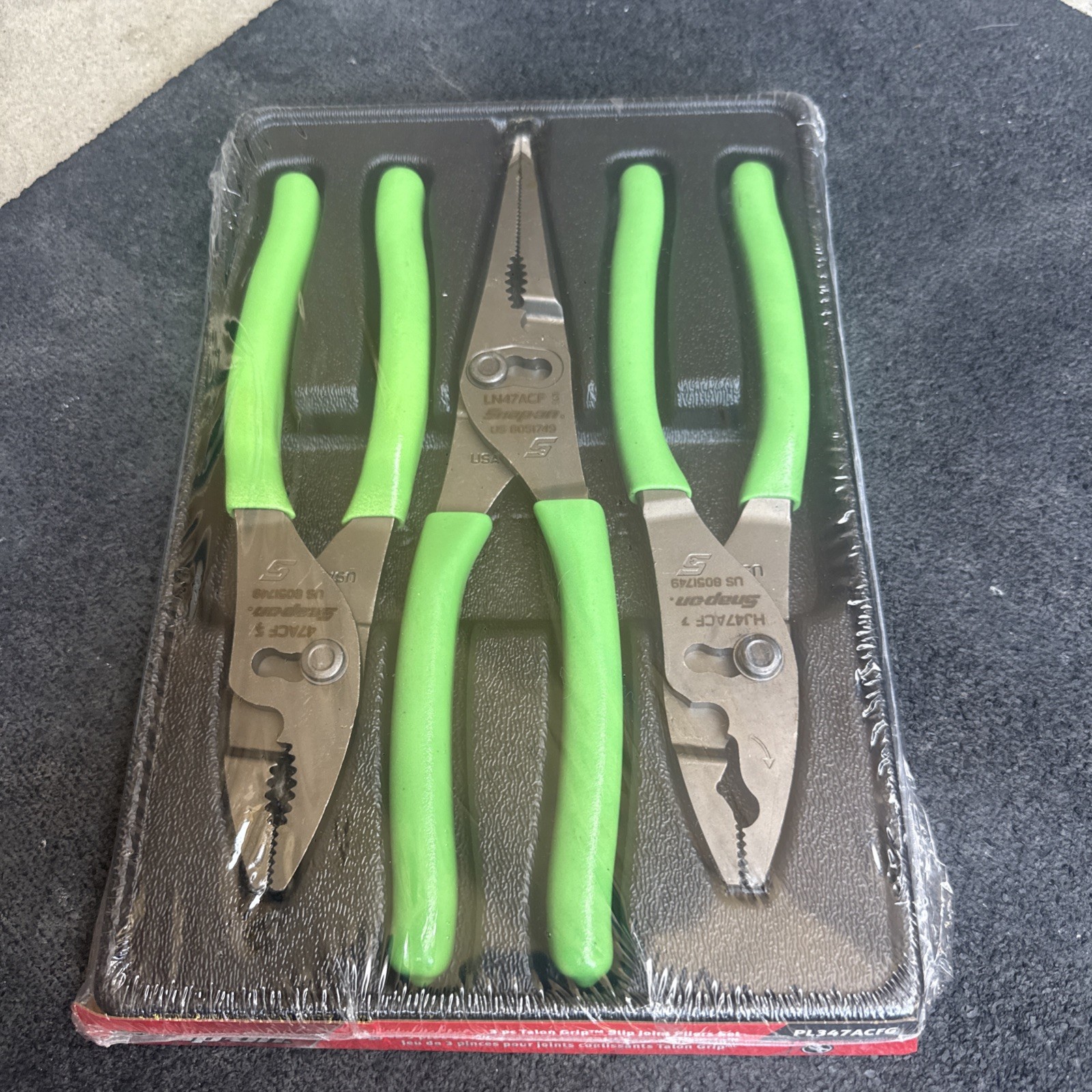 For Snap-on™ PL347ACFG Talon Grip™ Slip Joint Plier Set HJ47ACF 47ACF LN47ACF