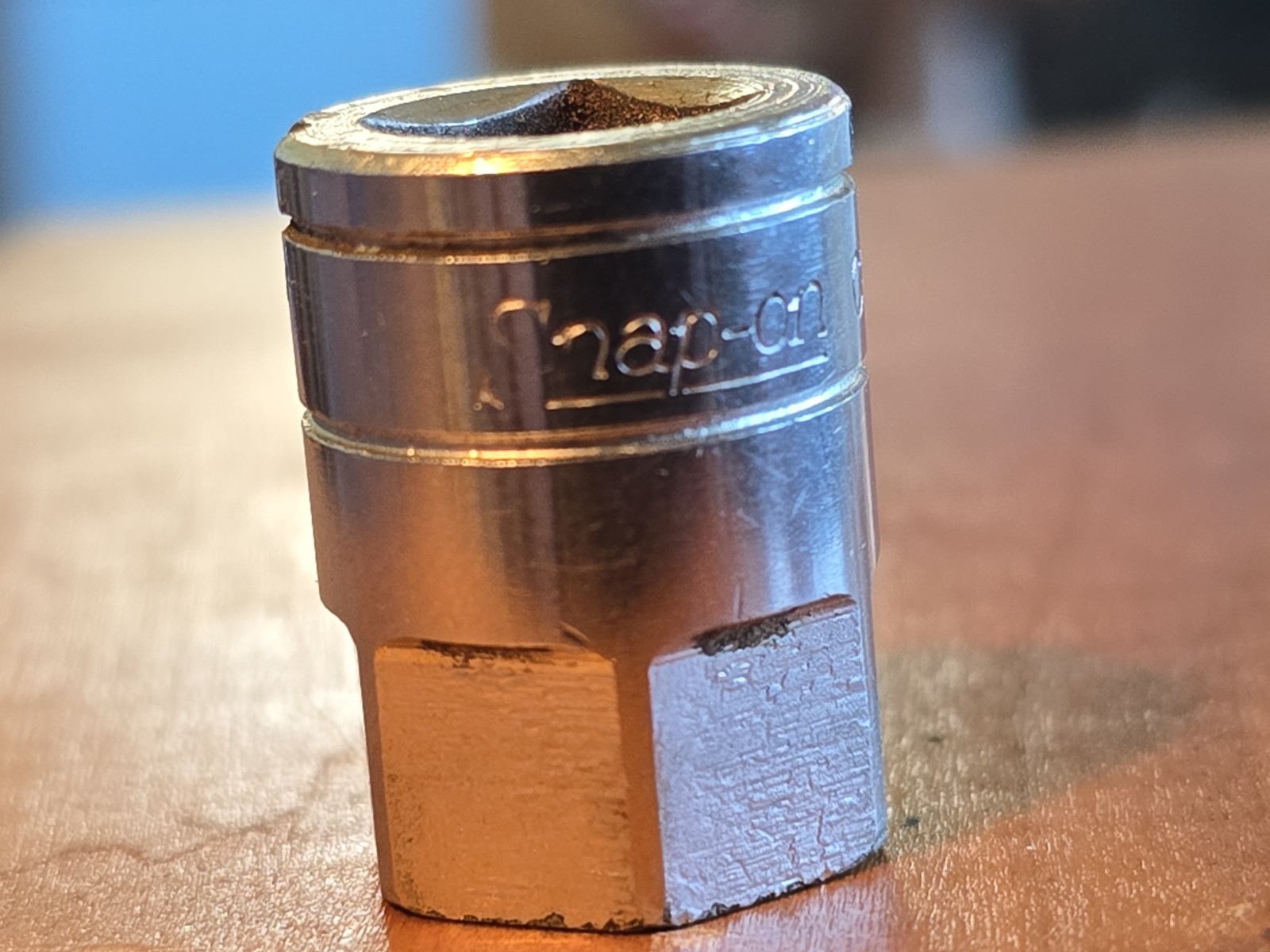 Snap-on USA Metric 3/8″ Drive 17mm 6PT Oil Drain Plug Socket CPT110A
