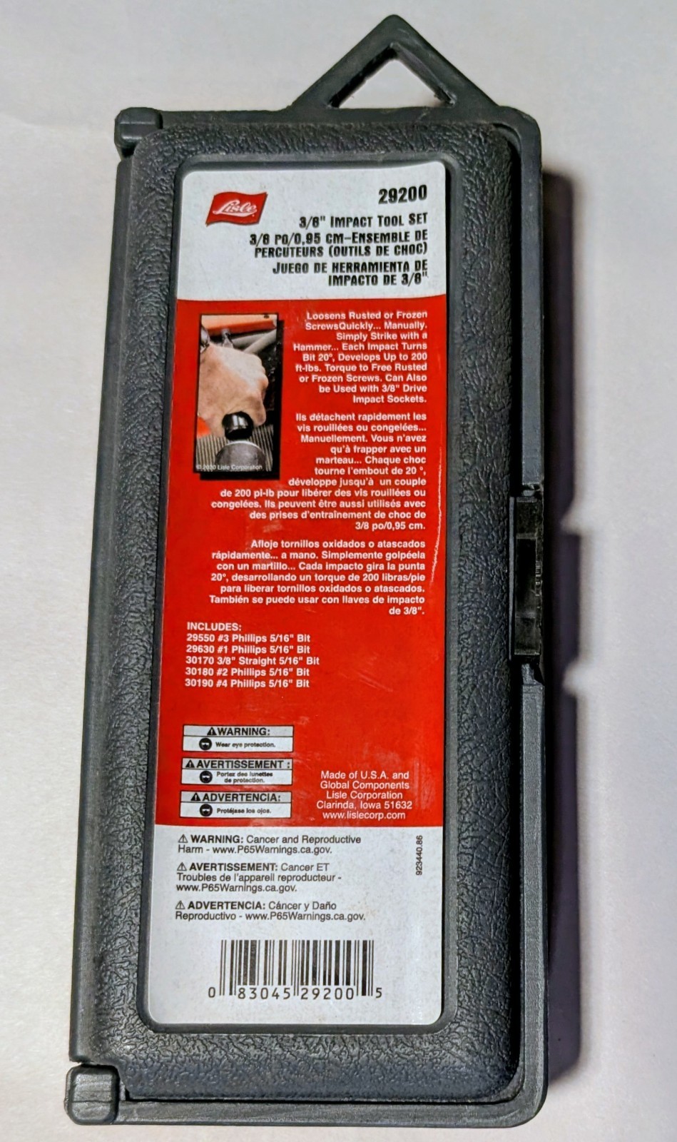 Lisle 29200 ~ 3/8″ Impact Tool Set