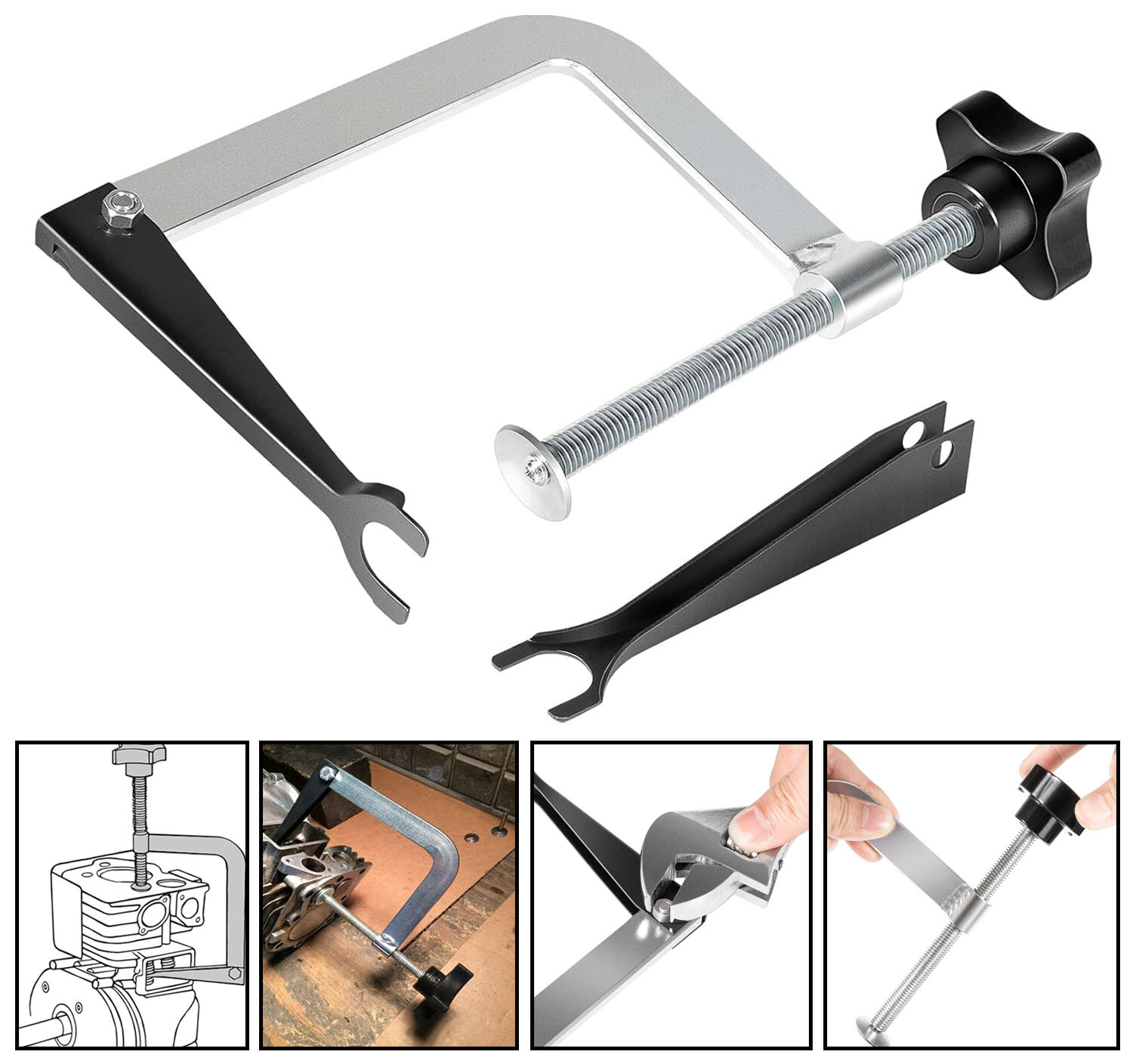 2Pcs 23300 Small Engine Valve Spring Compressor Kit Fits Springs 3/4″ to 1-1/16″