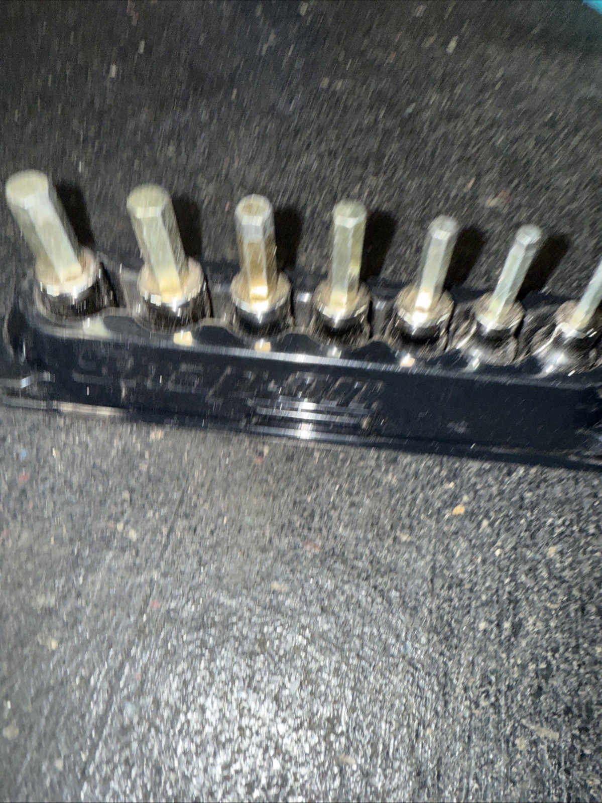#bd860 Snap On 207EFAMY 7pc 3/8″ Drive Metric Hex Bit Socket Set 4-10mm
