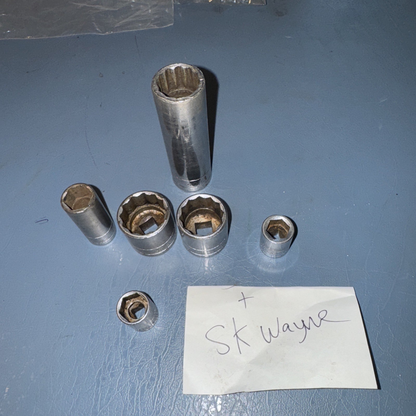 ALL S-K Wayne Vintage Sockets USA 11/16” & 1/2” Deep 7/8 13/16 1/2” Shallow 11mm