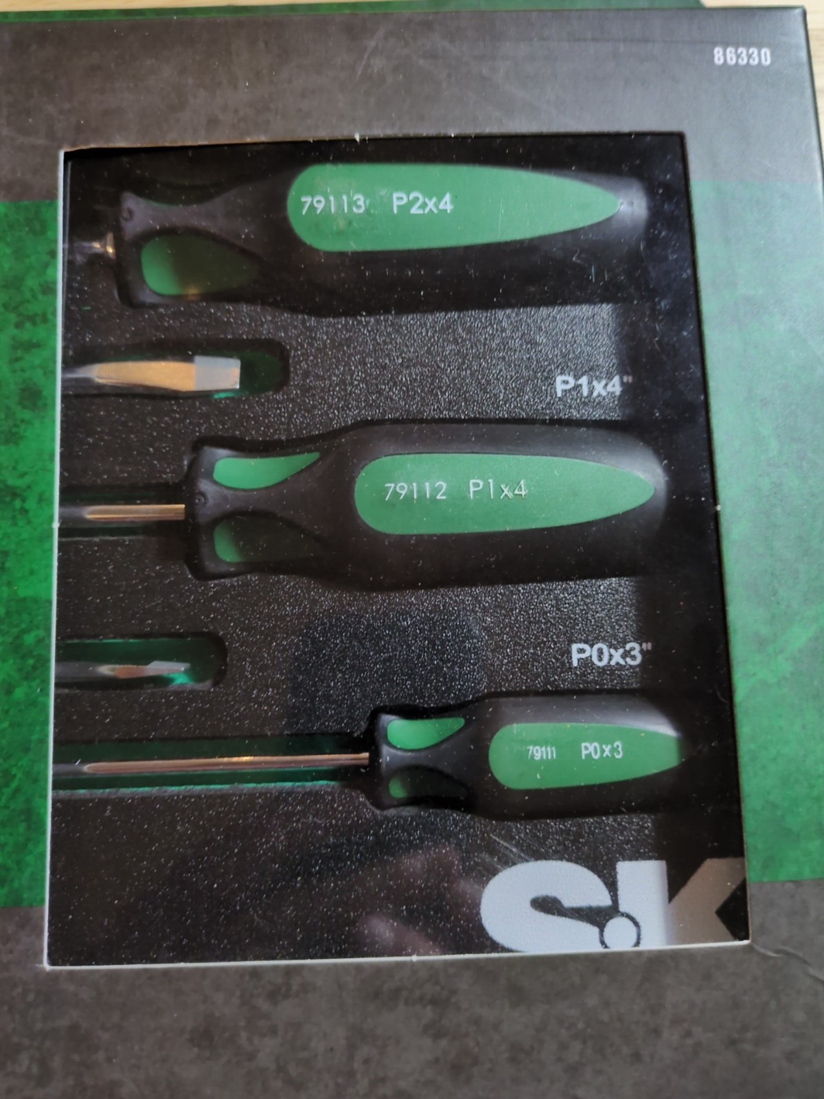 SK Professional Tools 6 Piece Cushion Grip Screwdriver Set New LIFETIME WARRANTY