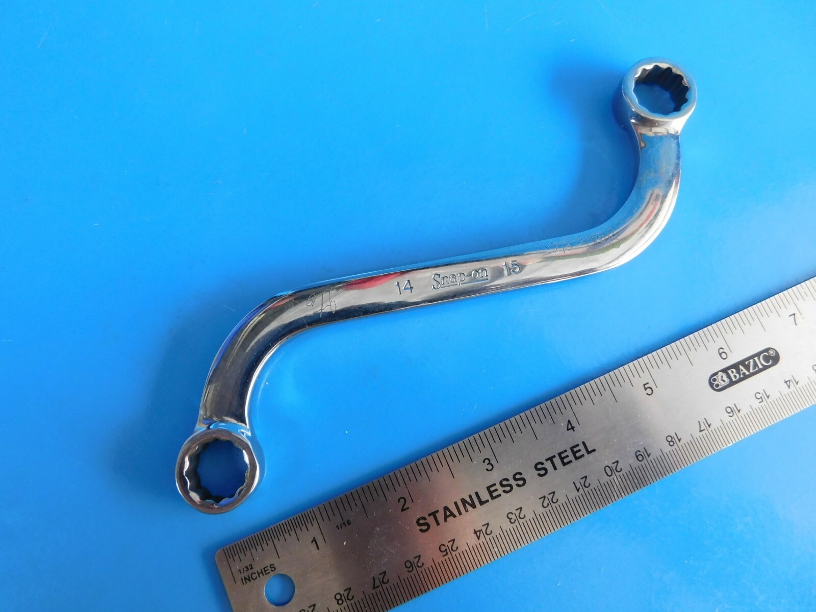 USED, SNAP ON TOOLS ( 14MM X 15MM ) » S » WRENCH , PART #SBXM1415