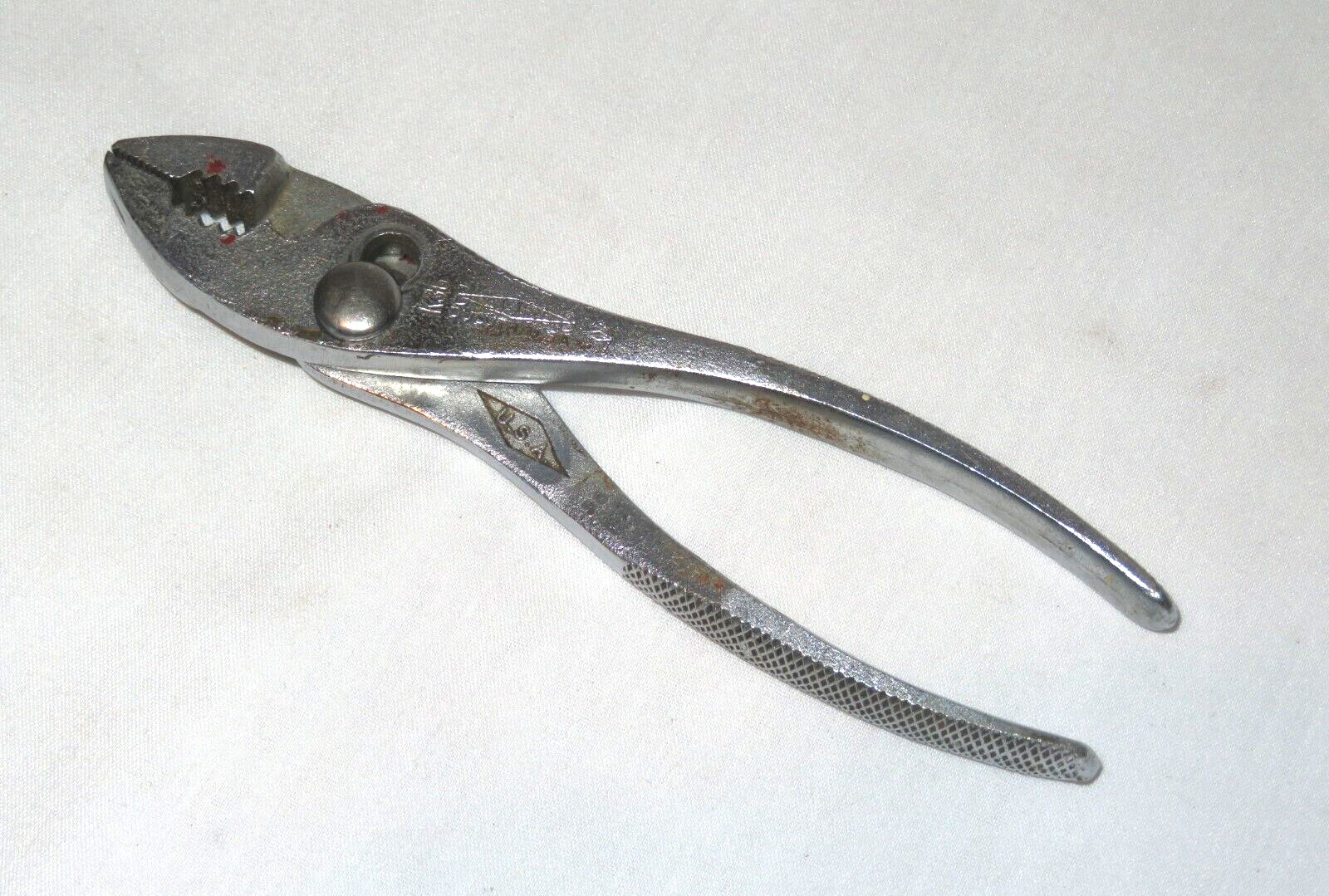 Diamond Tools K36 ~ 6.5” Slip Joint Pliers w/ Horseshoe Logo – Made In USA