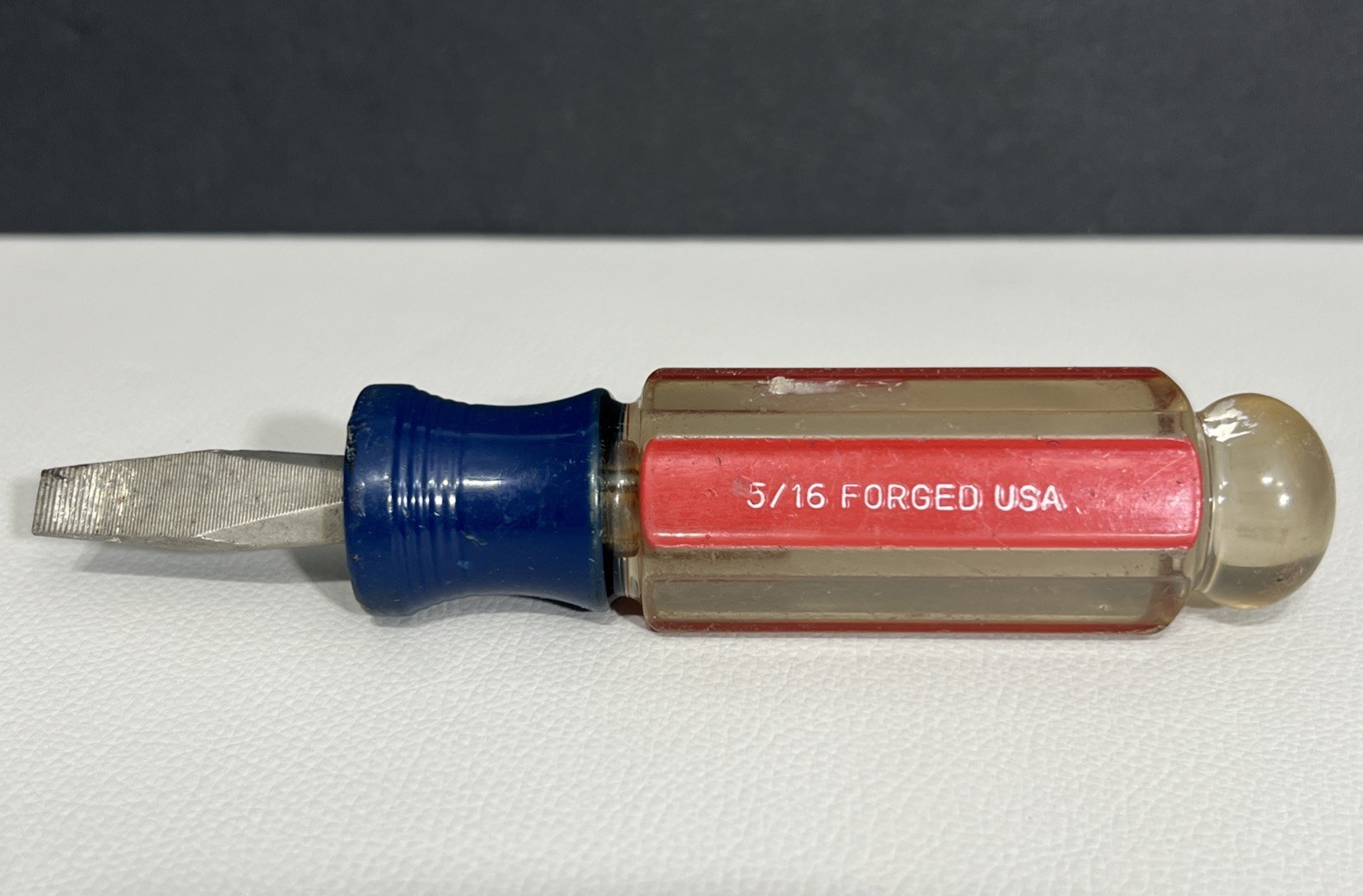 Vintage Craftsman USA Super Stubby Slotted Flat Screwdriver 41586 G WF 5/16”