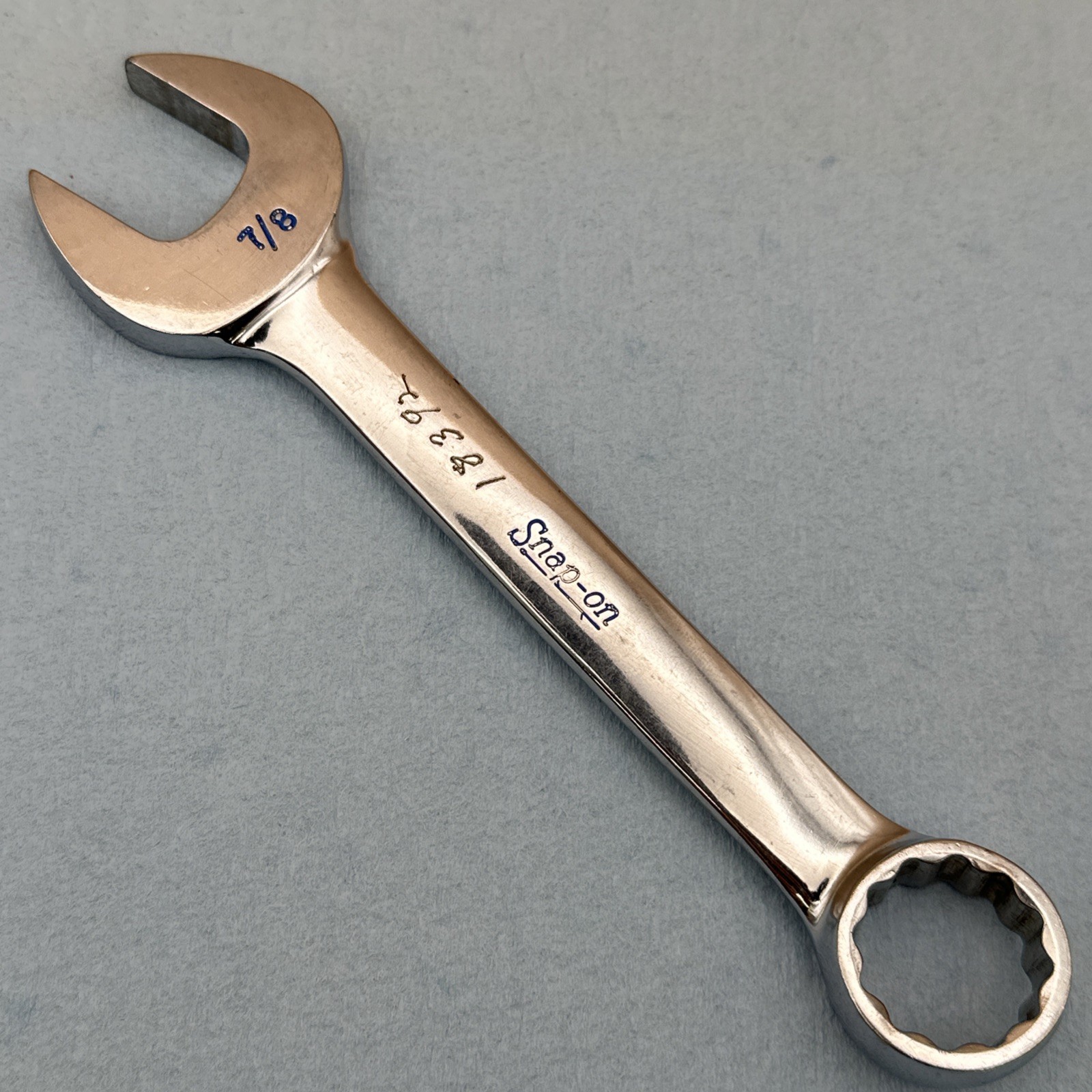 Snap On Tools OEX280 7/8″ 12PT SAE Short Chrome Combination Wrench