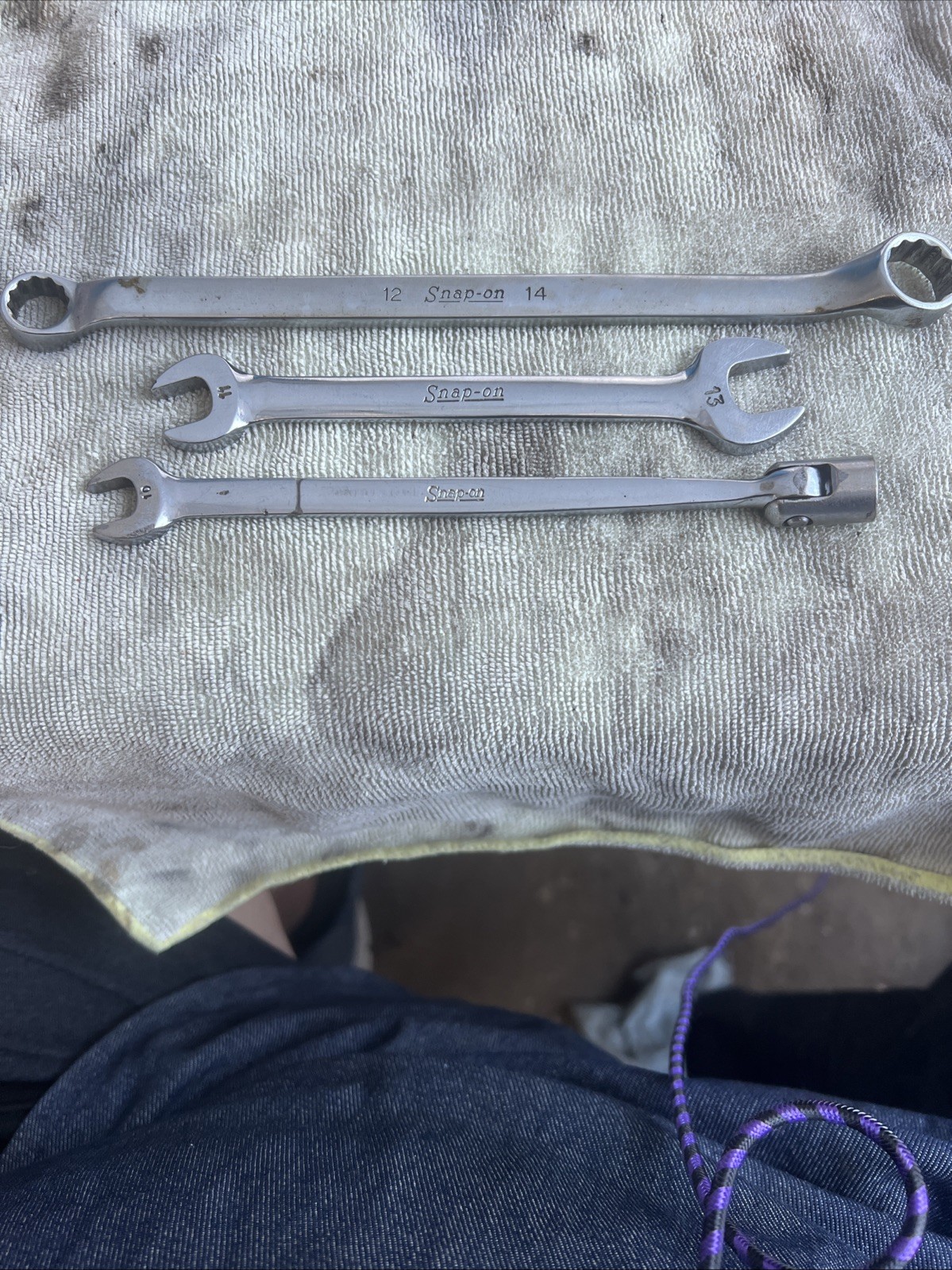 Snap-On FHOM10S Flex Head See Pictures Combination Wrench 6-Point And More See