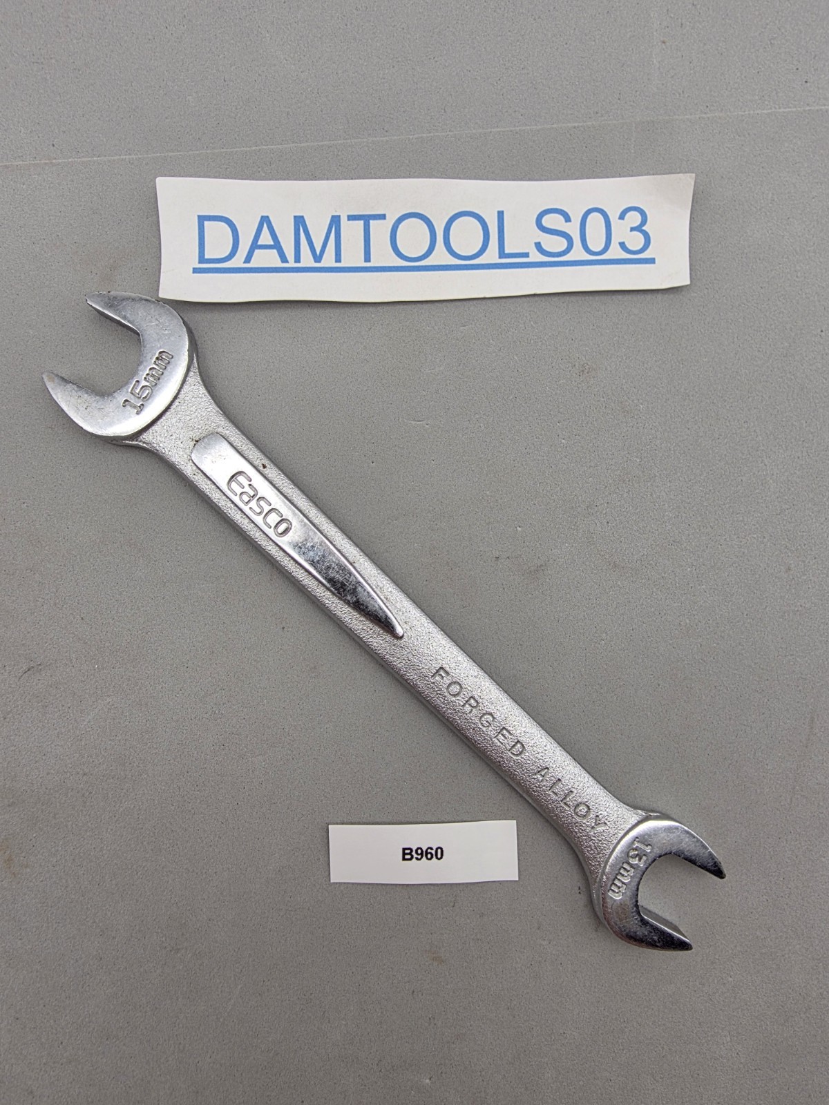 Easco Tools 13mm X 15mm Open End Wrench 61615 USA