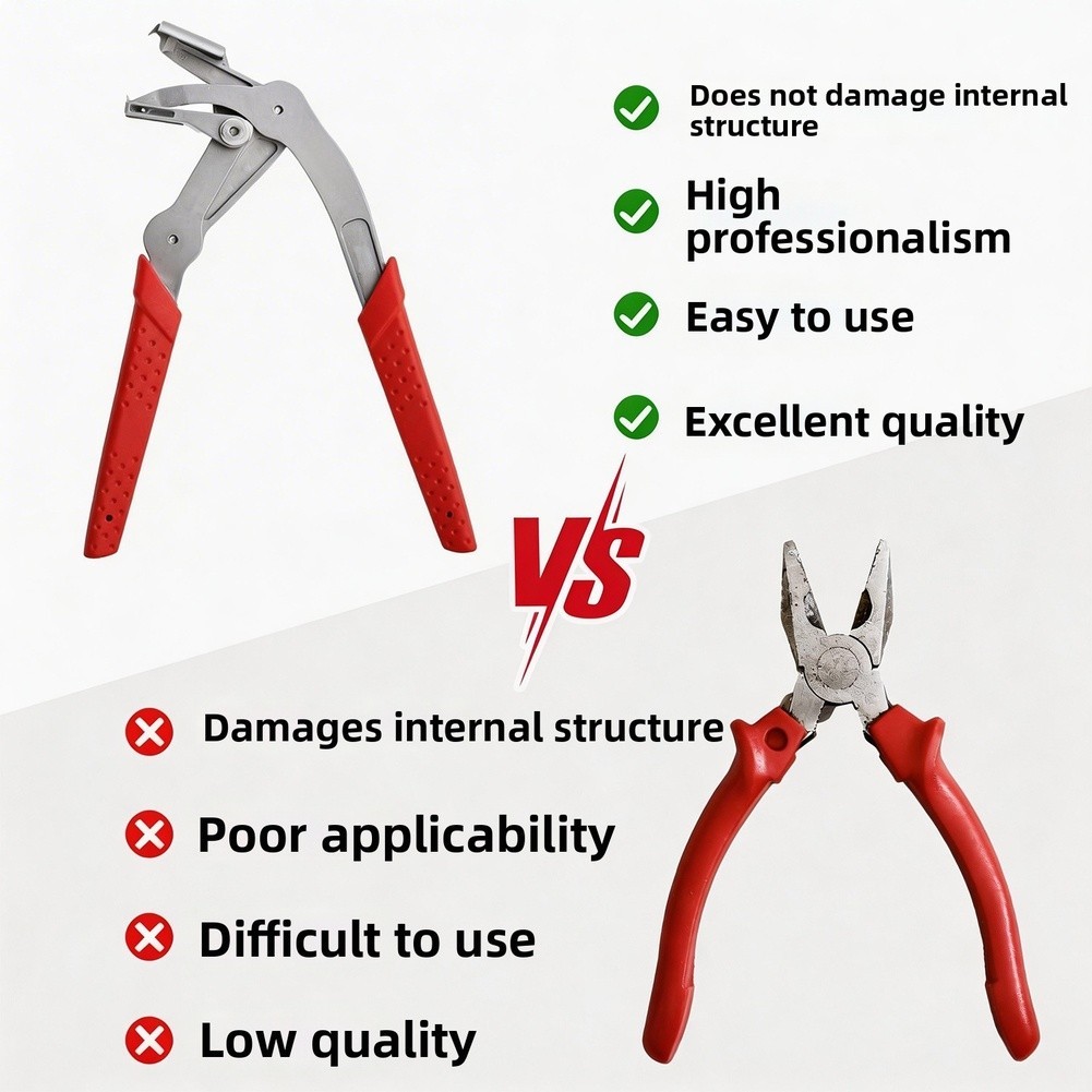 Stainless Steel Car Trim Clip Remover Tool for For plastic Rubber Fasteners