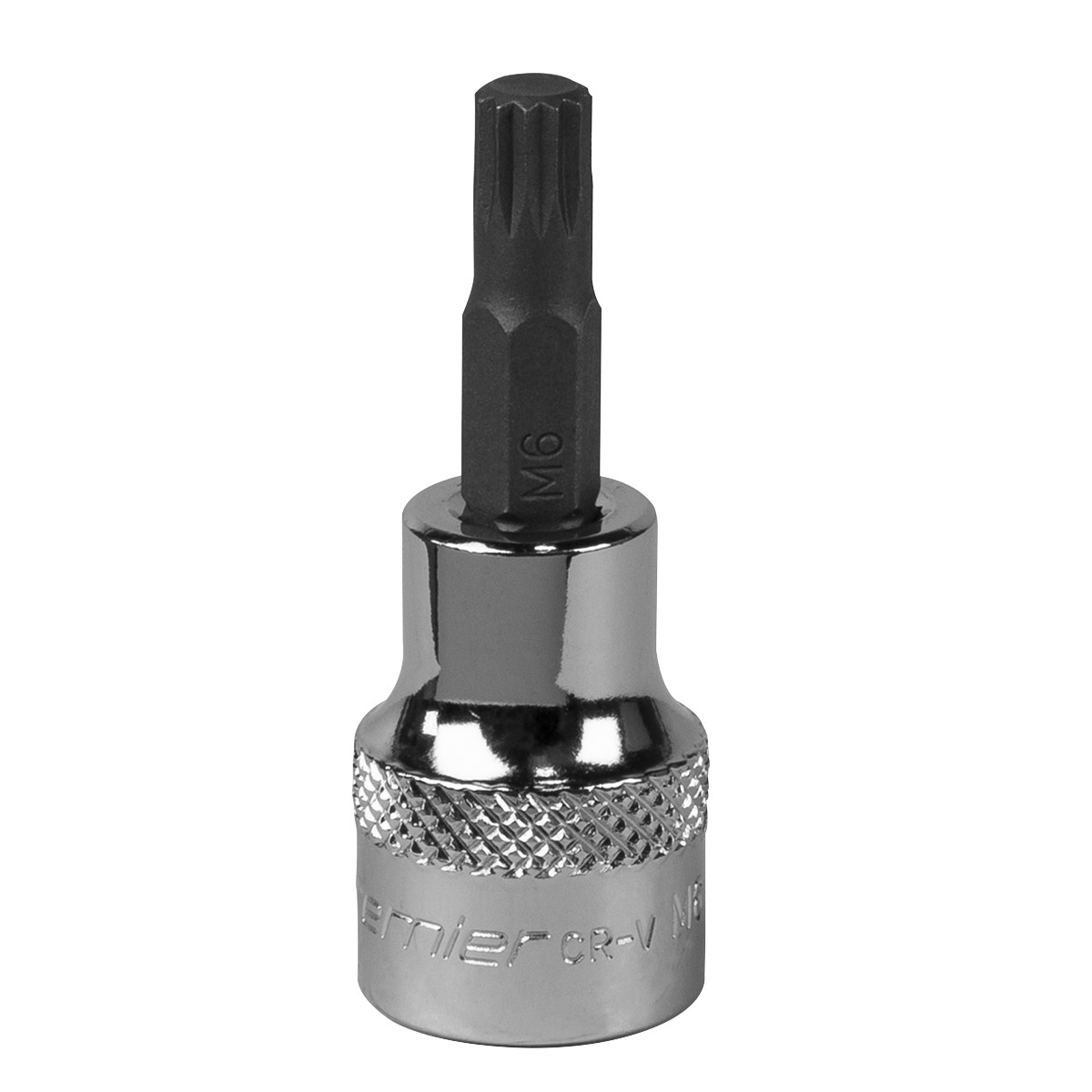 Sealey Spline Socket Bit M6 3/8″ Drive Forged Chrome Vanadium Steel Tool SBS004