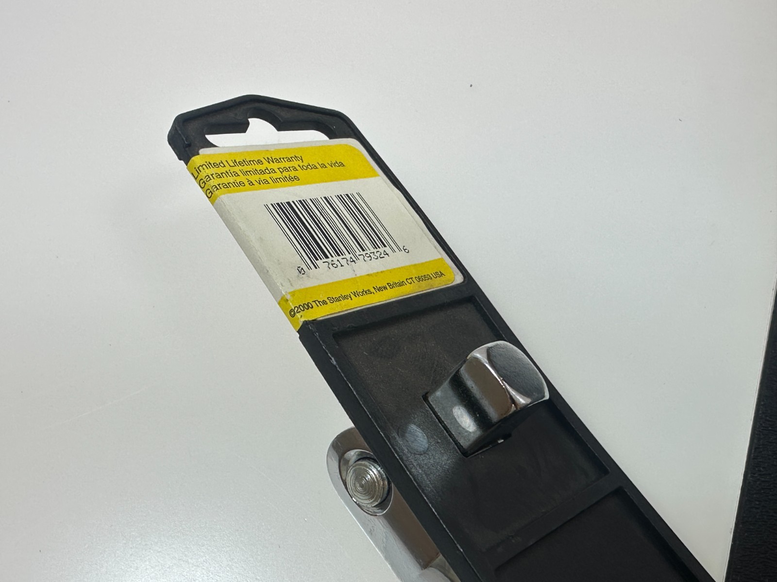 🇺🇸 NEW Stanley Tools USA 1/2″ Drive 16″ Chrome Knurled Breaker Bar, 86-413 NOS