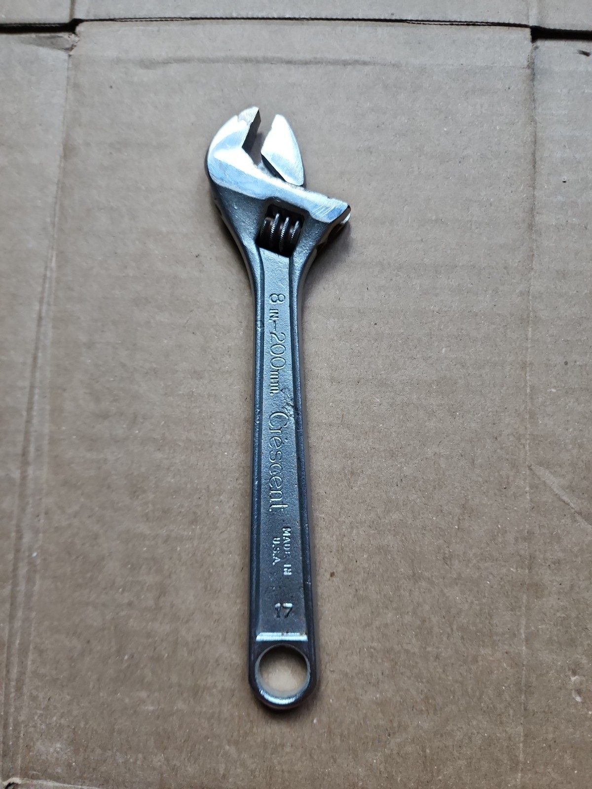 8in.- 200mm. Cresent Adjustable Wrench Made In U.S.A