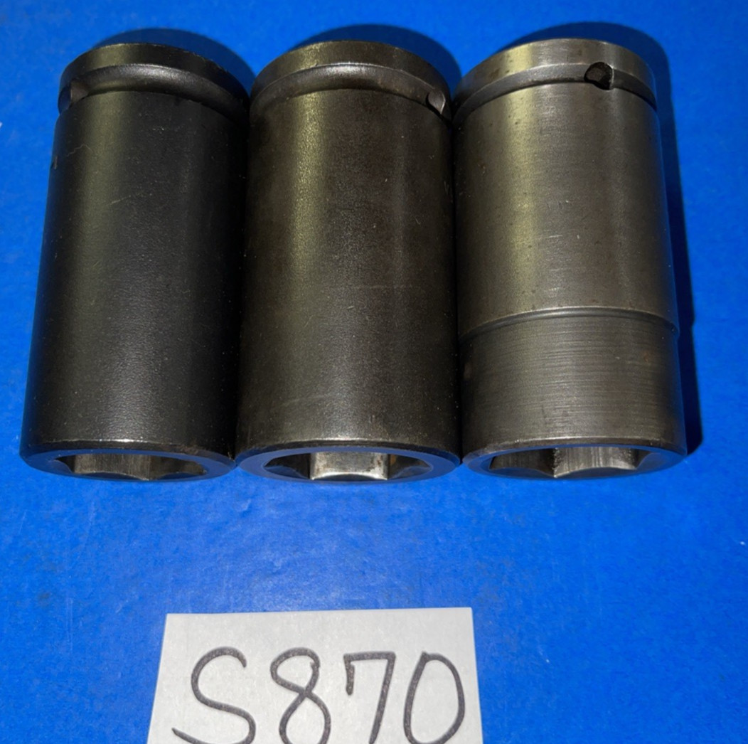 MATCO TOOLS 3 PC. 3/4 DRIVE SAE. DEEP IMPACT SOCKETS 1-1/8, 1-3/16 (30MM), 1-1/4