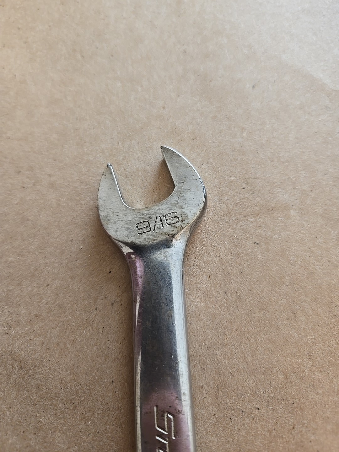 Snap On 9/16″ 12PT SAE Short Chrome Combination Wrench OEX180B