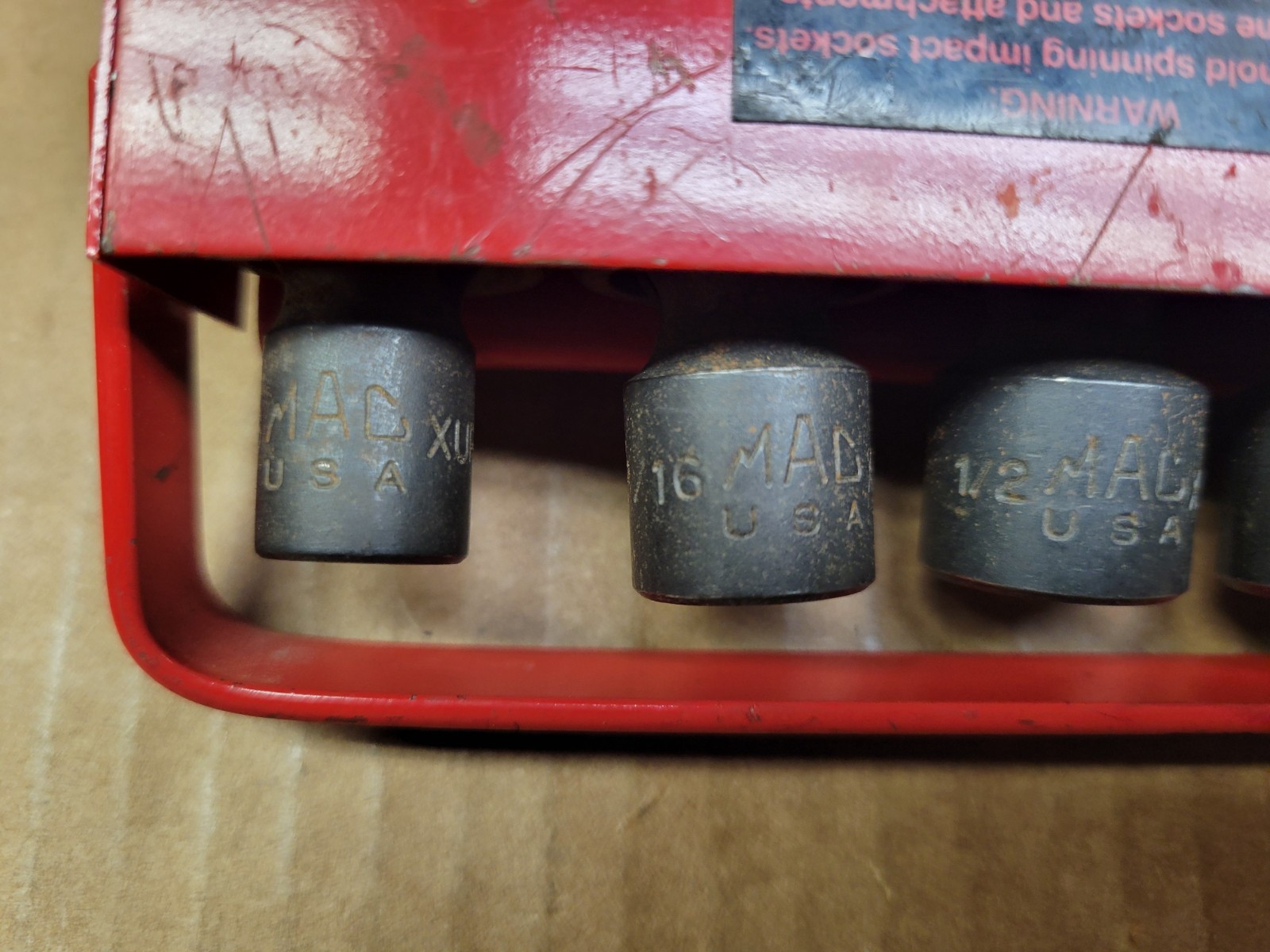 Mac Tools USA 7-Piece 3/8″ Drive 12-Point Impact Swivel Socket Set 3/8 – 3/4″