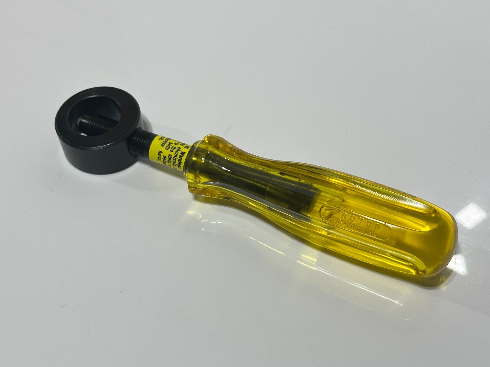 NEW Proto Tools USA 2108 Punch & Chisel Holder, 8″ OAL, Yellow Amber Hard Handle