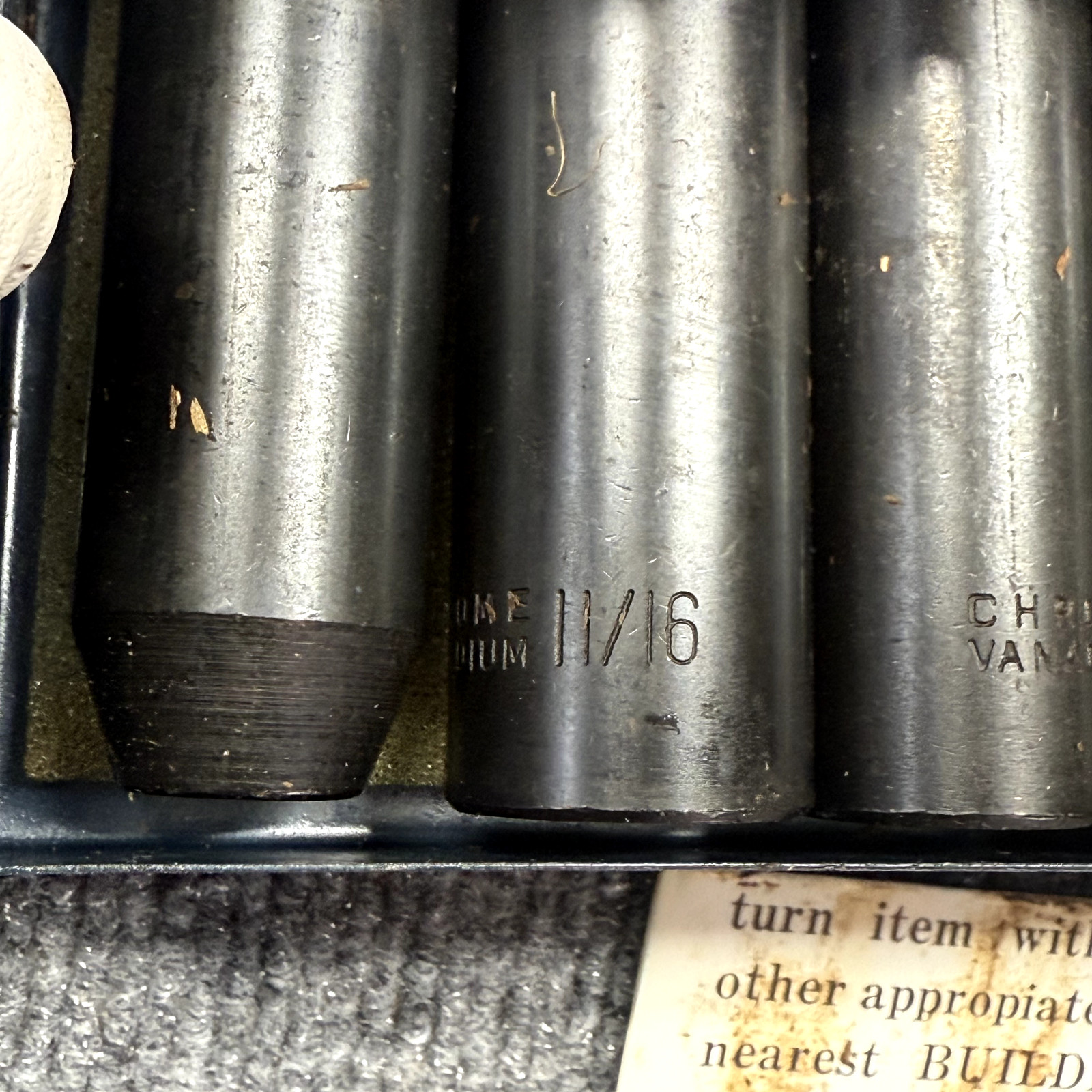 9-Piece 1/2″ Drive Deep Impact Socket Set Made In Taiwan Industrial Quality NEW