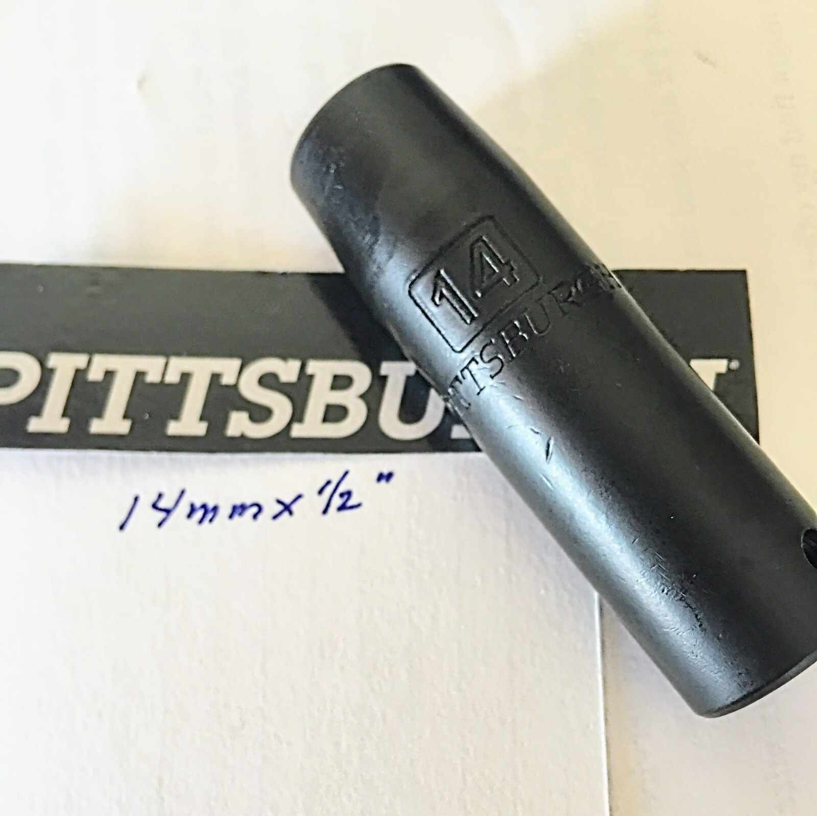 Pittsburgh 14 mm x 1/2″ Deep Impact Socket – 6 Pt – Free USA Shipping