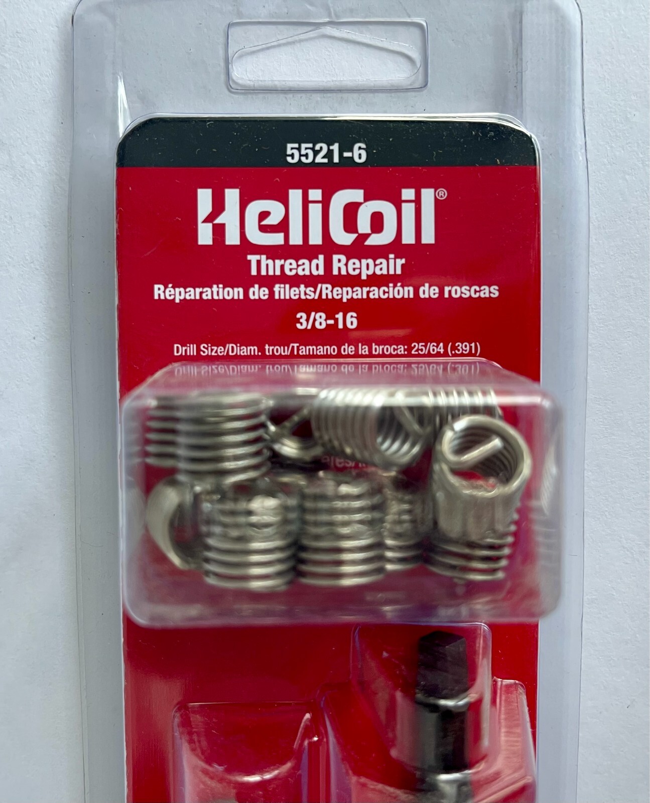 NEW – Heli-Coil SAE 3/8-16 Thread Repair Kit – 5521-6