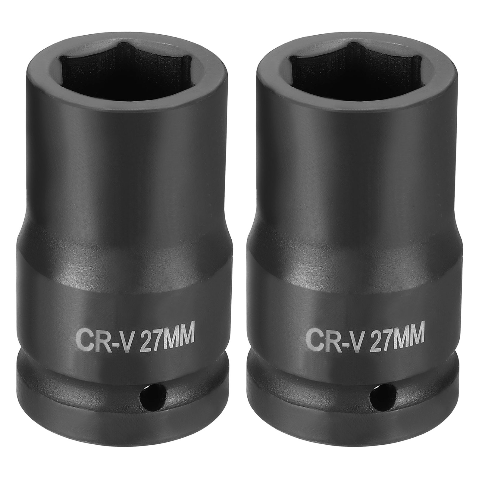 2pcs 1 Inch Drive 27mm 6 Point Impact Socket Chromium Vanadium Steel