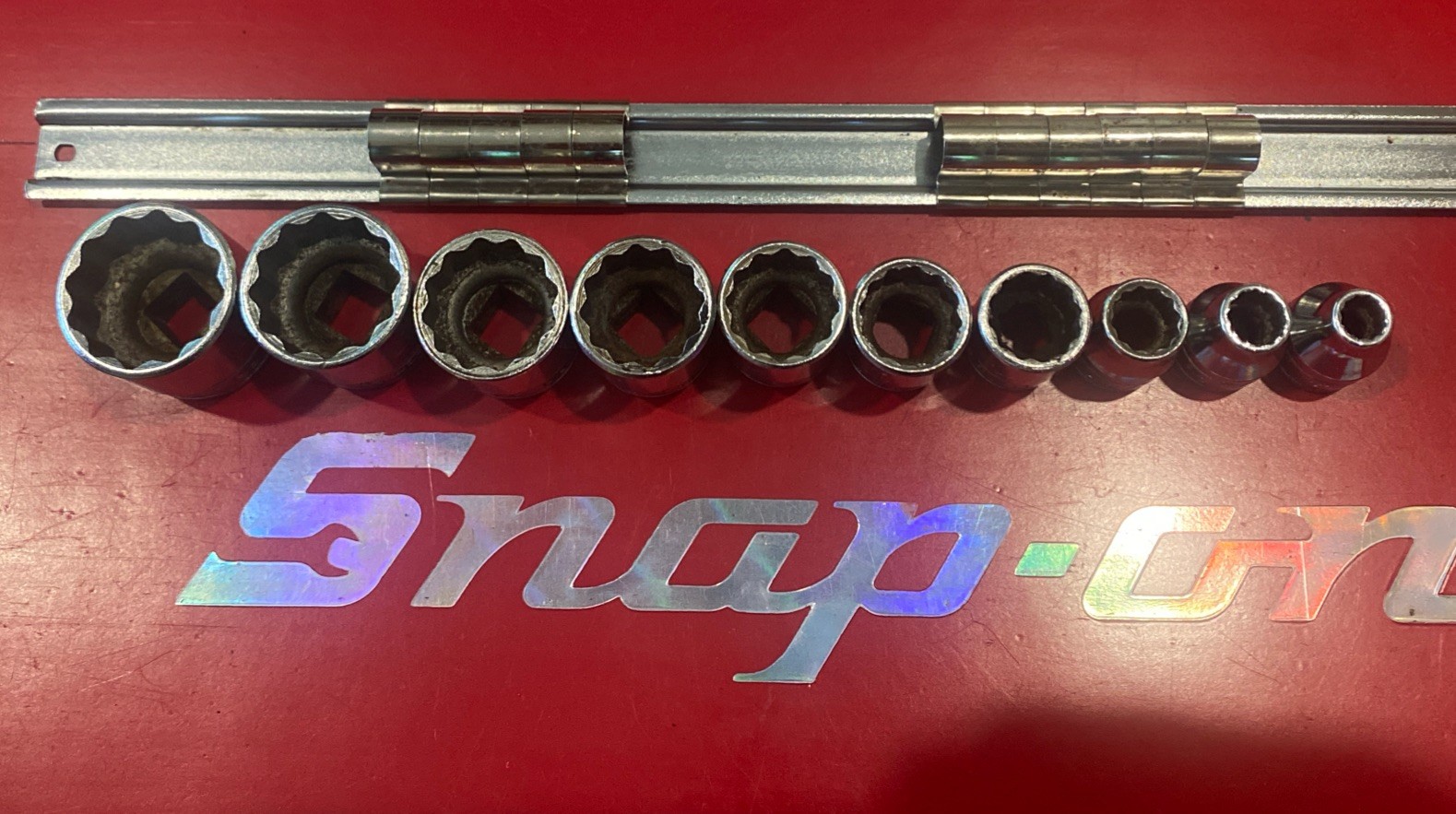 Snap-on FH 281-081 10 Piece Socket Set (FH141 Missing)
