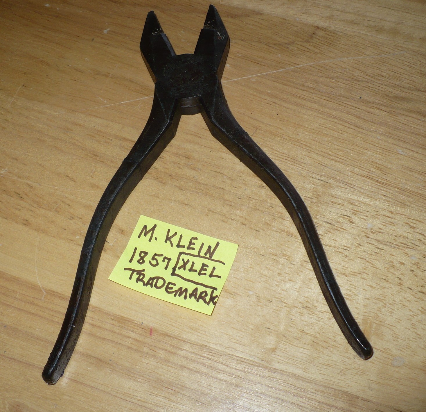Vintage M. Klein Lineman Pliers 1857 Trademark Reg Chicago USA X L EL 1943 ?