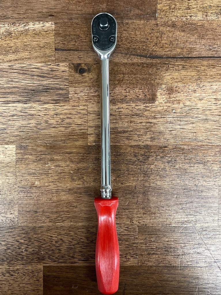*NEW* Snap On Tools 1/4″ Drive XL CLASSIC RED THLLD72 Hard Handle Ratchet