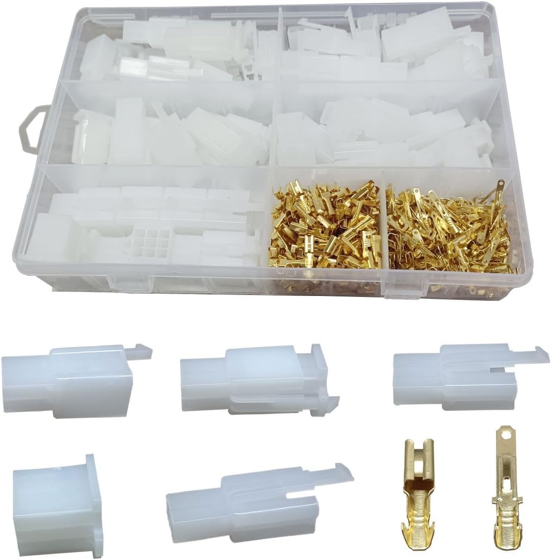 432pcs Automotive Electrical Wire Connectors Kit 1 2.8mm 2 3 4 6 9 Pin