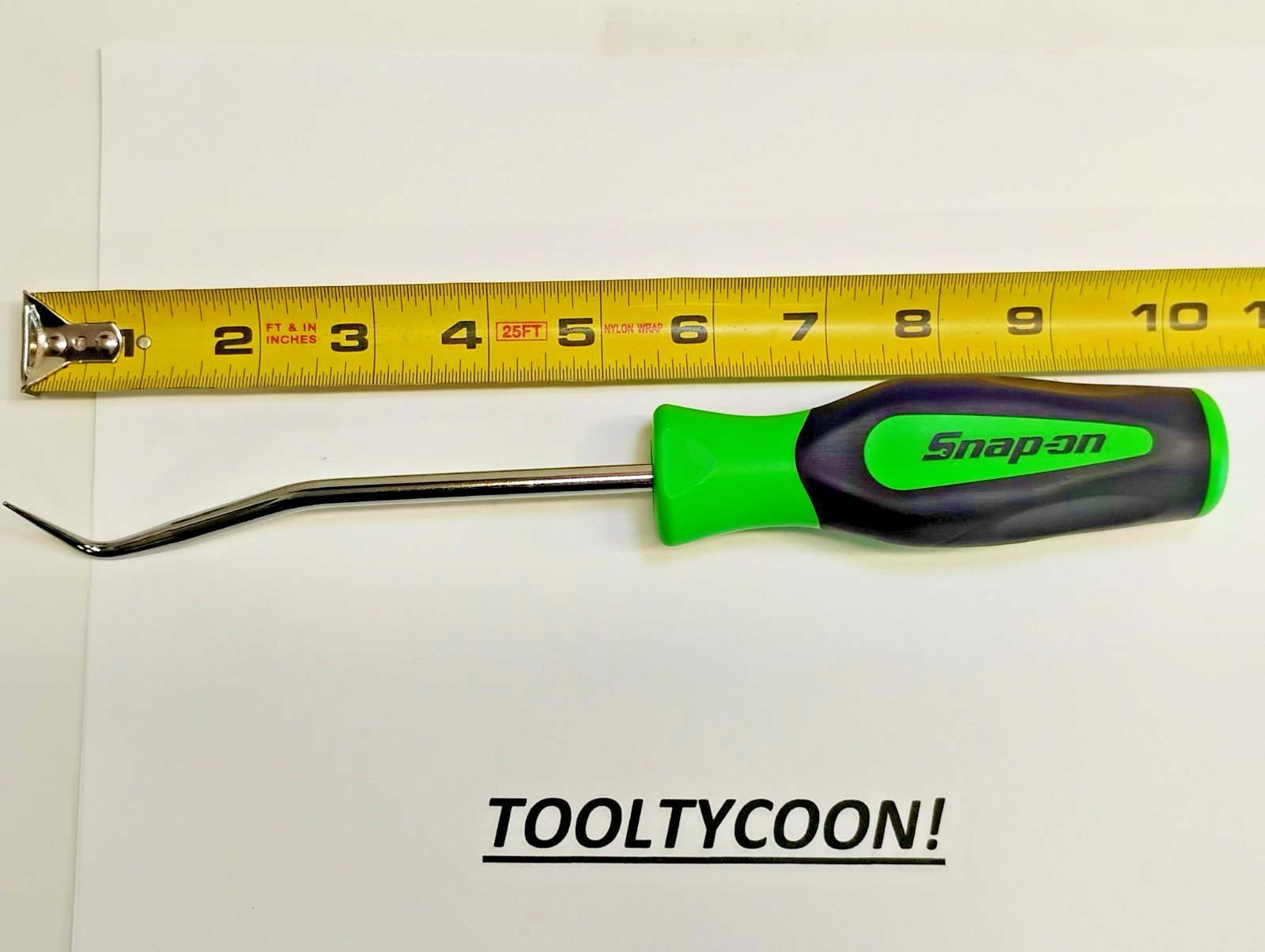 Snap-on Tools USA NEW 10″ Length GREEN Soft Grip Radiator Hose Pick SGA173BG