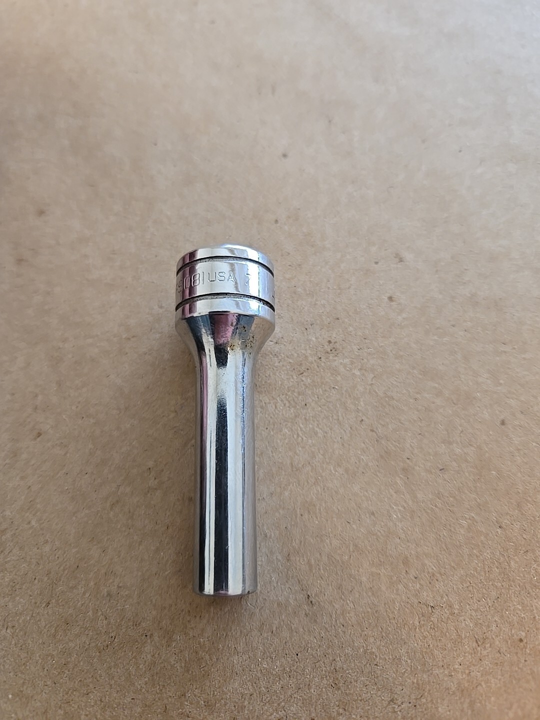 Snap On 3/8″ Drive 1/4″ 6PT Deep Chrome Socket SFS081