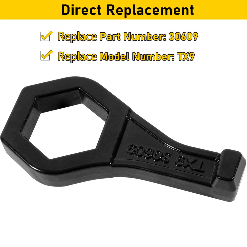 Heavy Duty 30609 TX9 Cap Nut Wrench Porkchop Style for 1-1/2″ (or 38mm) Nut