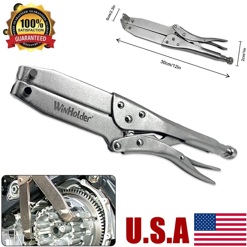Motorcycle Clutch Holding Basket Holder Flywheel Hold Hand Tool Lockable Clamp