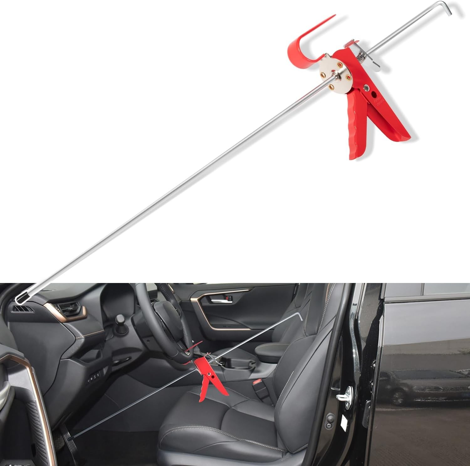 THE393 Pedal Depressor,Adjustable 36-Inch Brake Accelerator Pedal Depressor Tool