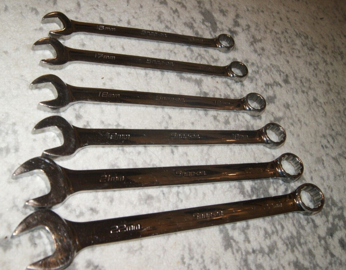 SNAP-ON OEXM SERIES 6 PIECES SET 22-21-19-18-17-16 MADE IN THE USA