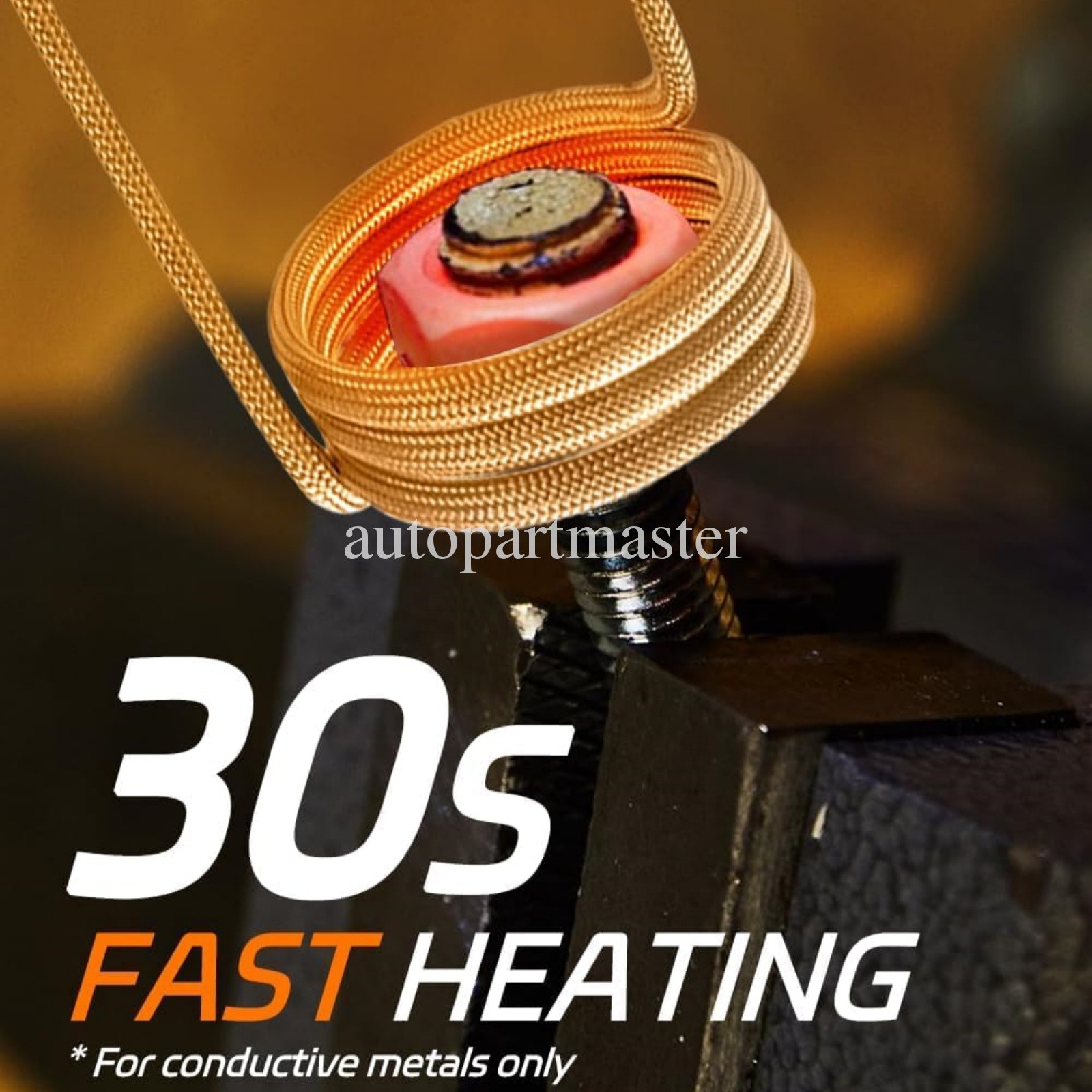 1100W 110V Magnetic Induction Bolt Heater with 4 Coil for Rusty Screw Removing