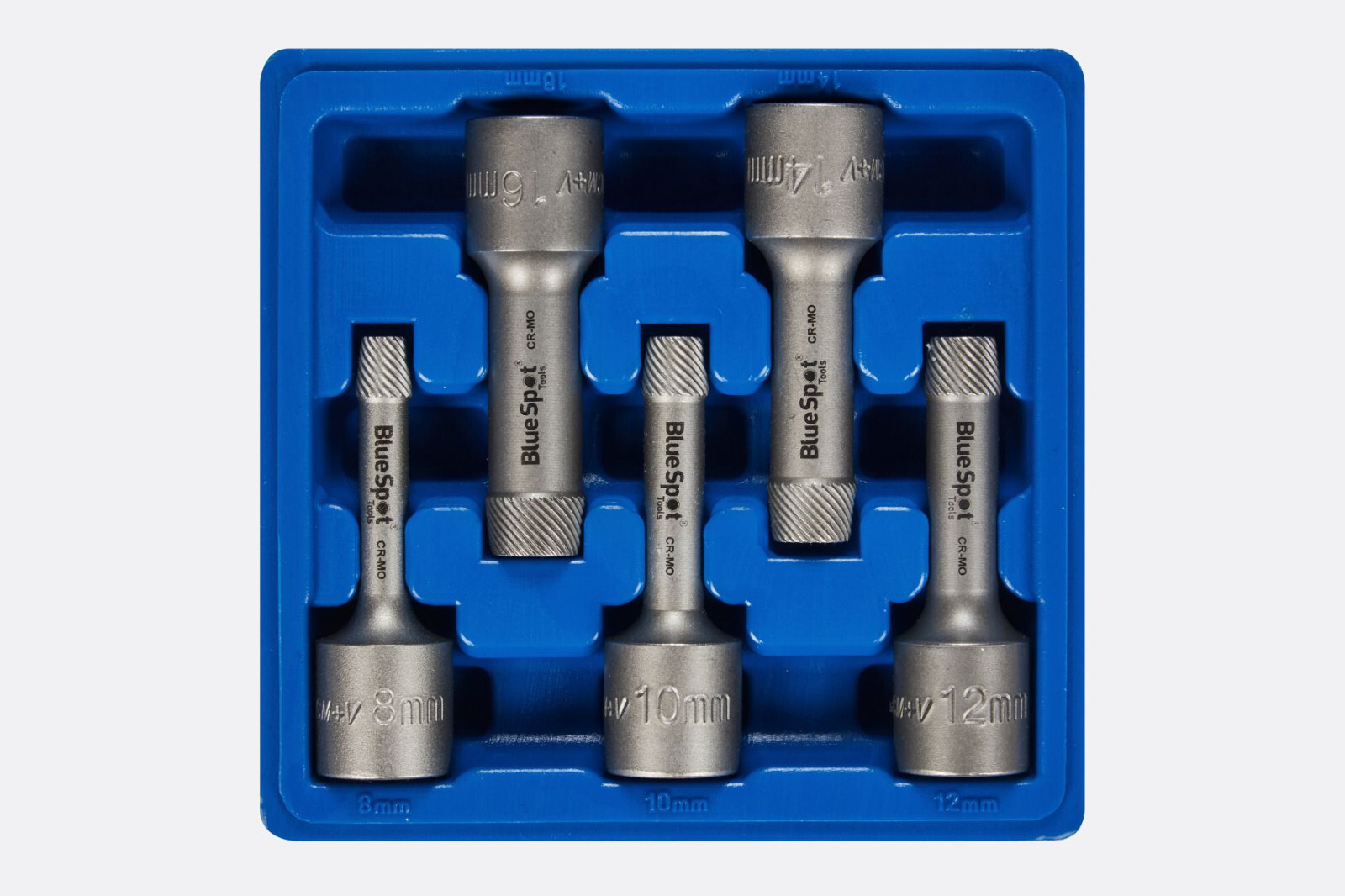 Blue Spot Tools Tapered Spiral Screw & Nut Extractor 1/2»D Socket 8 – 16mm